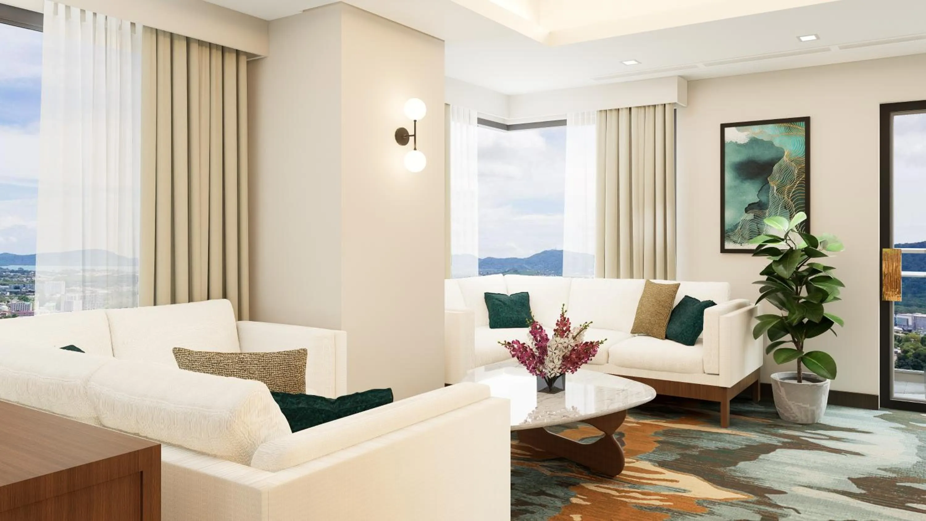 Seating area in Seda Abreeza - Newly Renovated