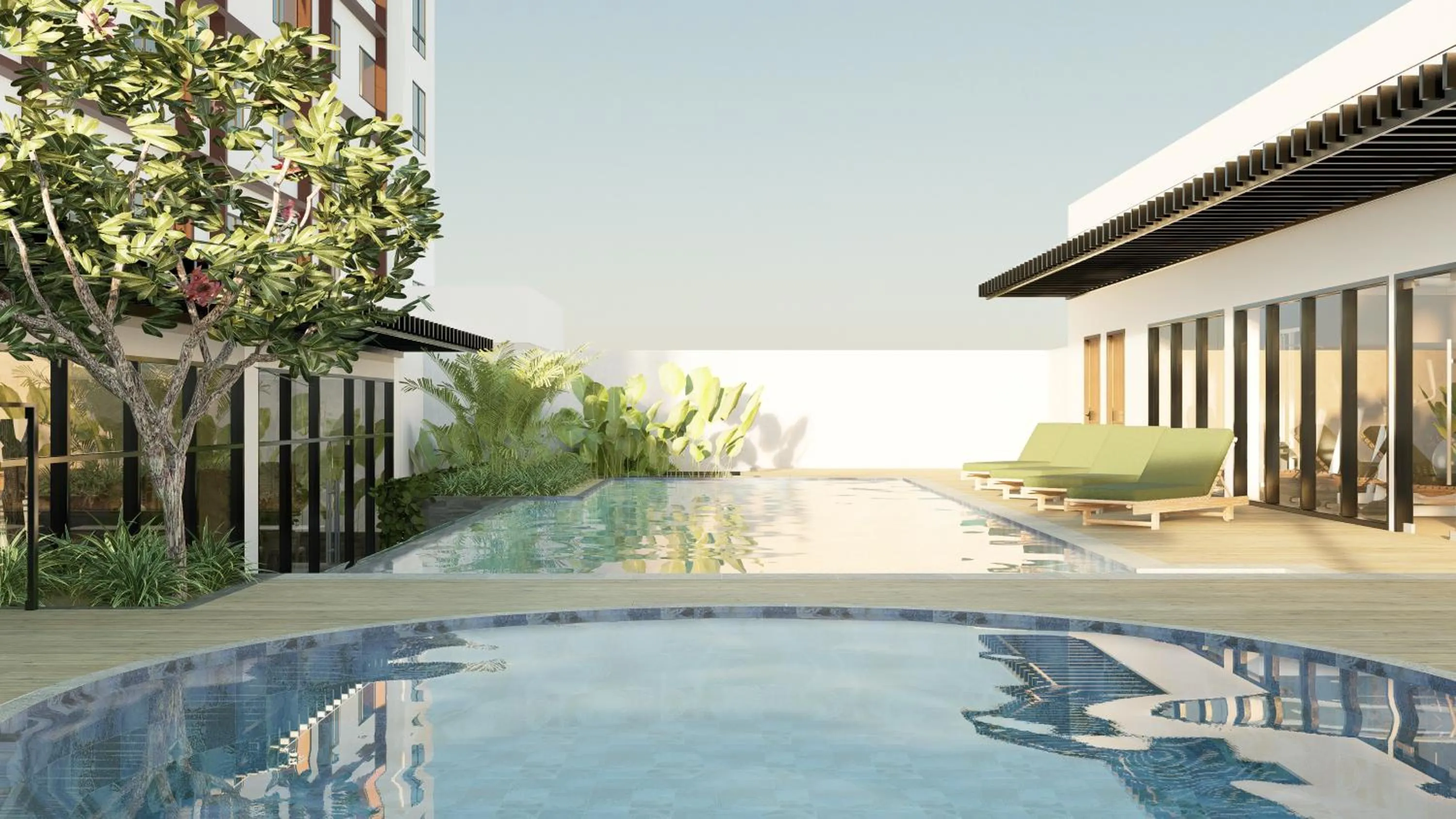 Pool view in Seda Centrio Newly Renovated