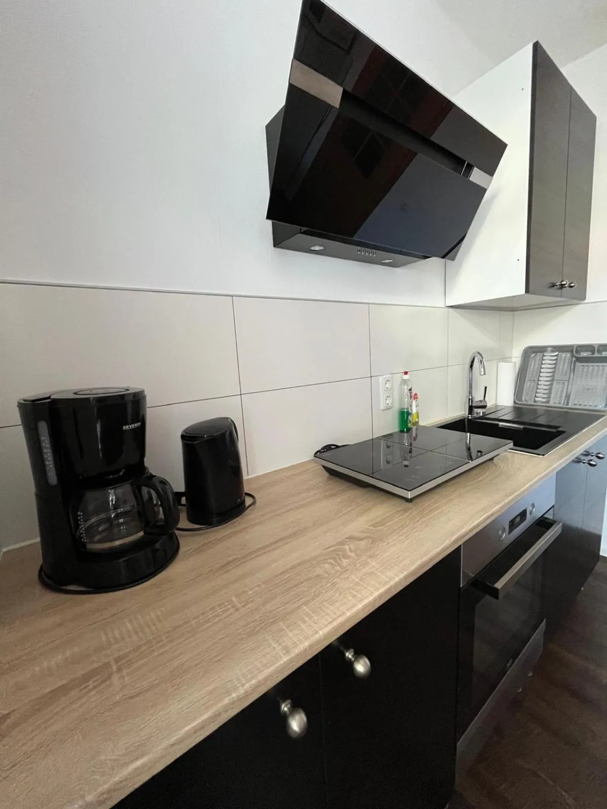 Kitchen or kitchenette in Zur Sonne "Gasthaus-Bar-Events"