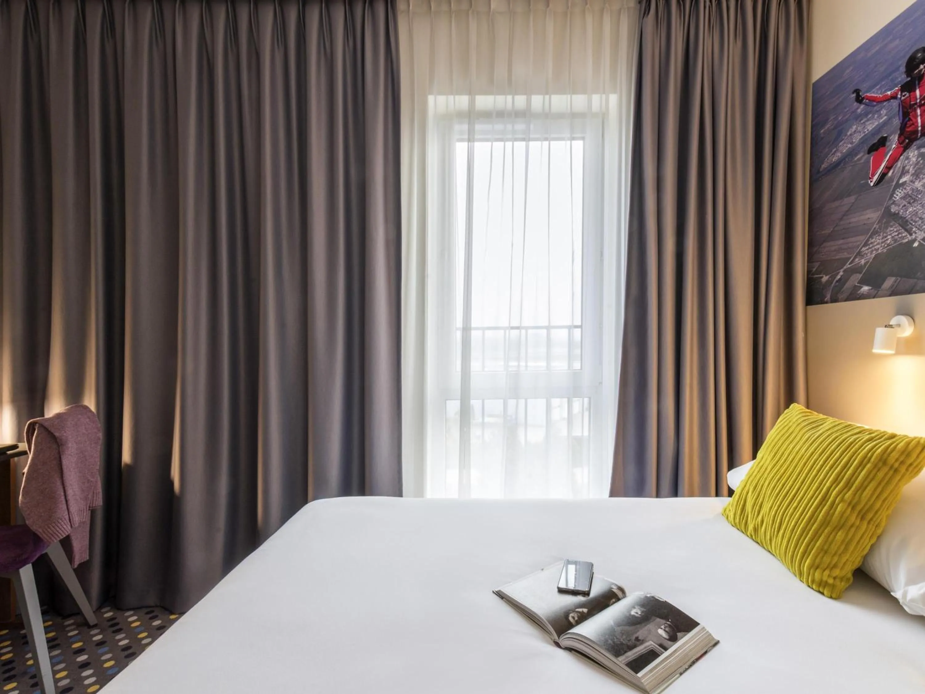 Bedroom, Bed in ibis Styles Warszawa West