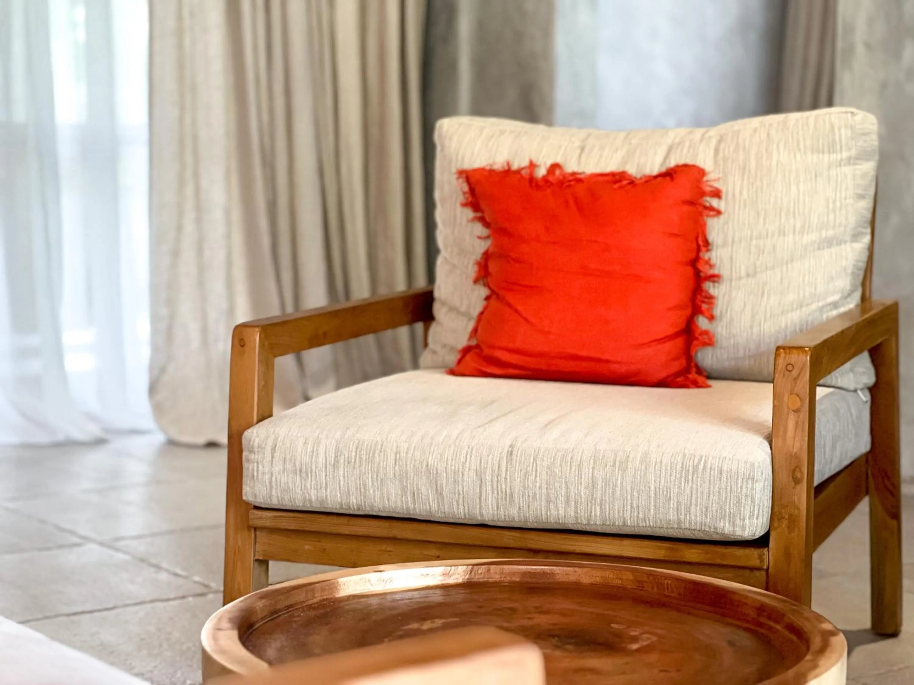 Seating area in Diamond Beach Villas