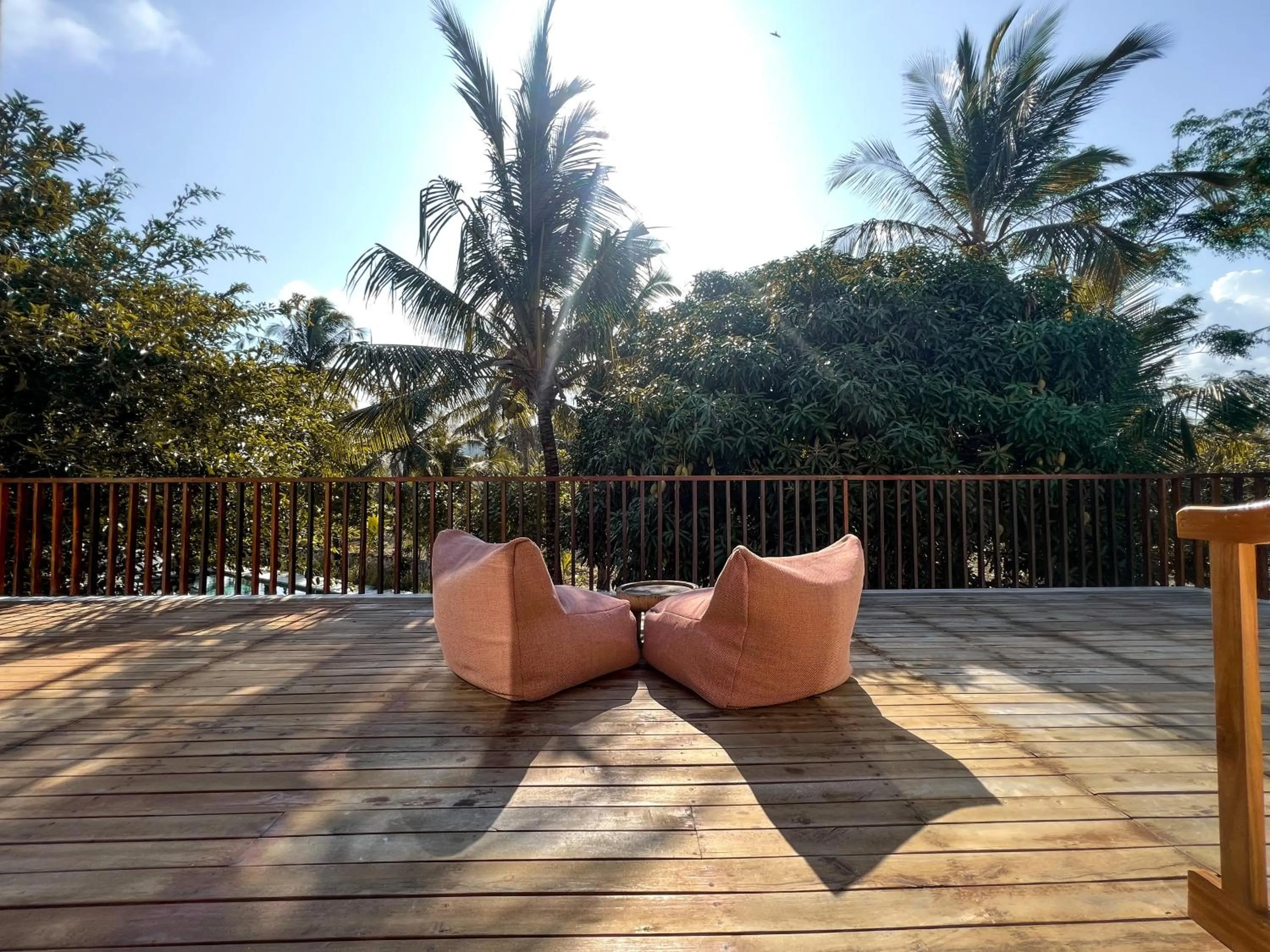 Seating area in Diamond Beach Villas