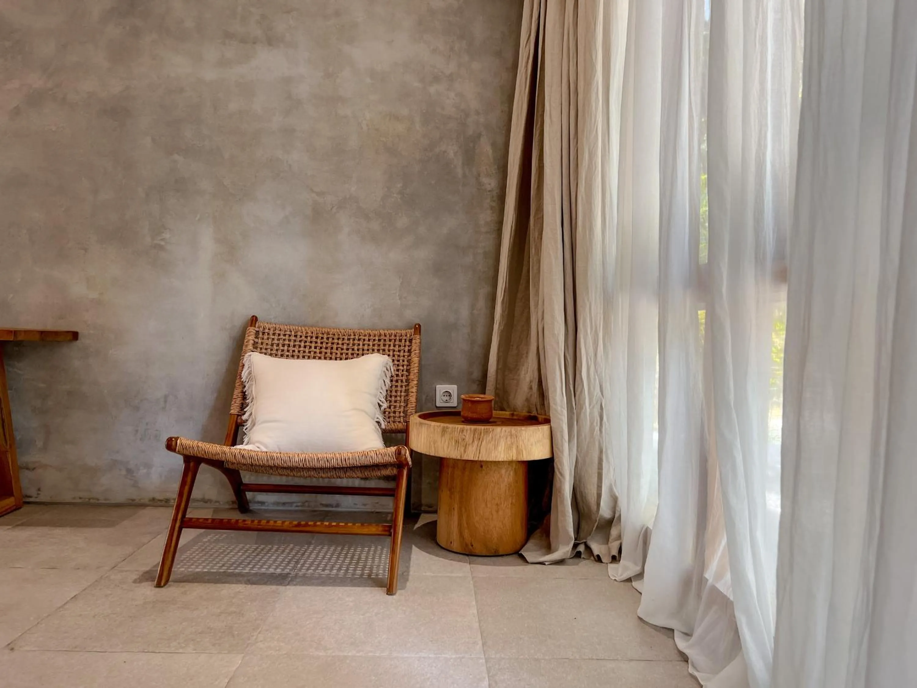 Seating area in Diamond Beach Villas