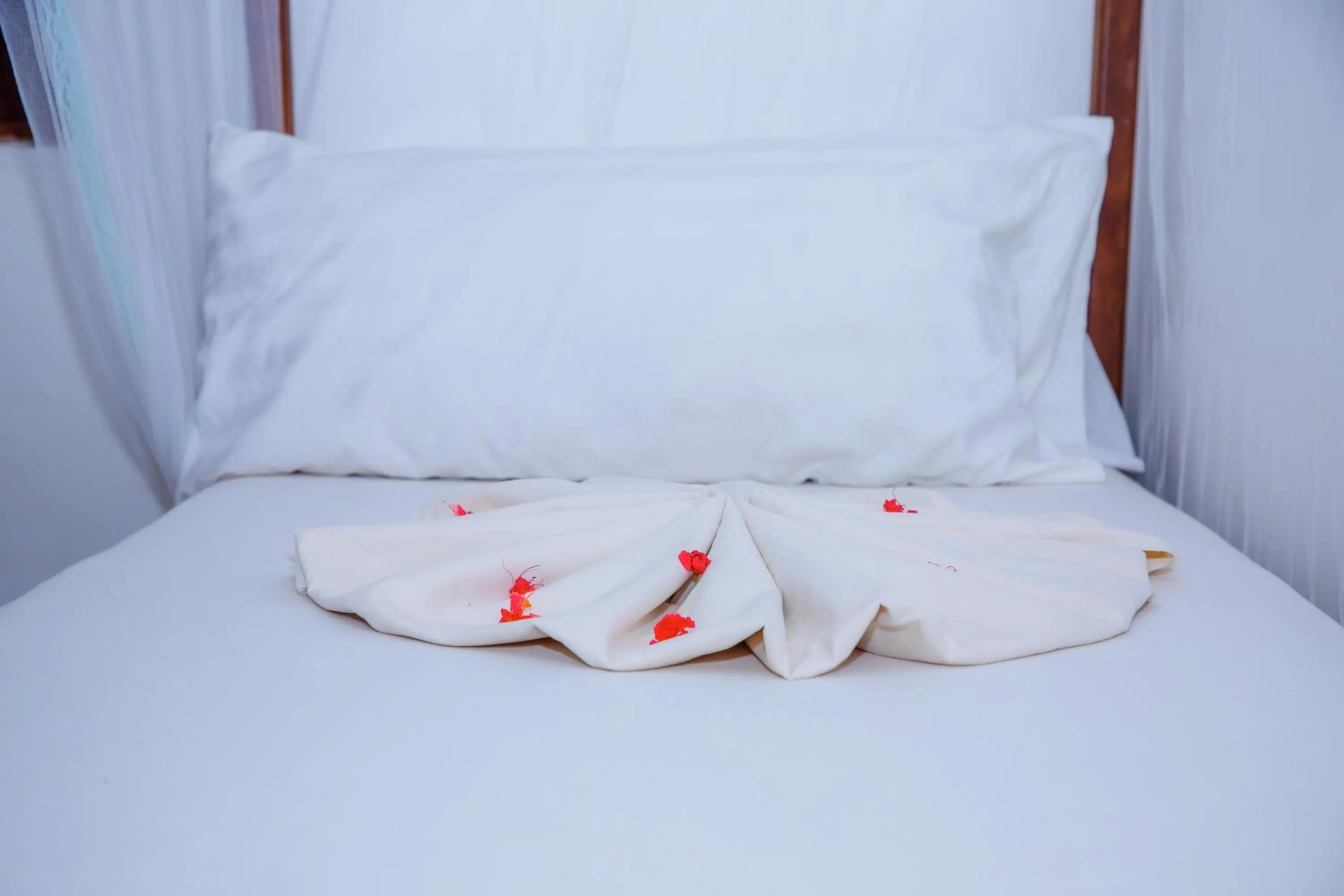 Bed in Art Hotel Zanzibar