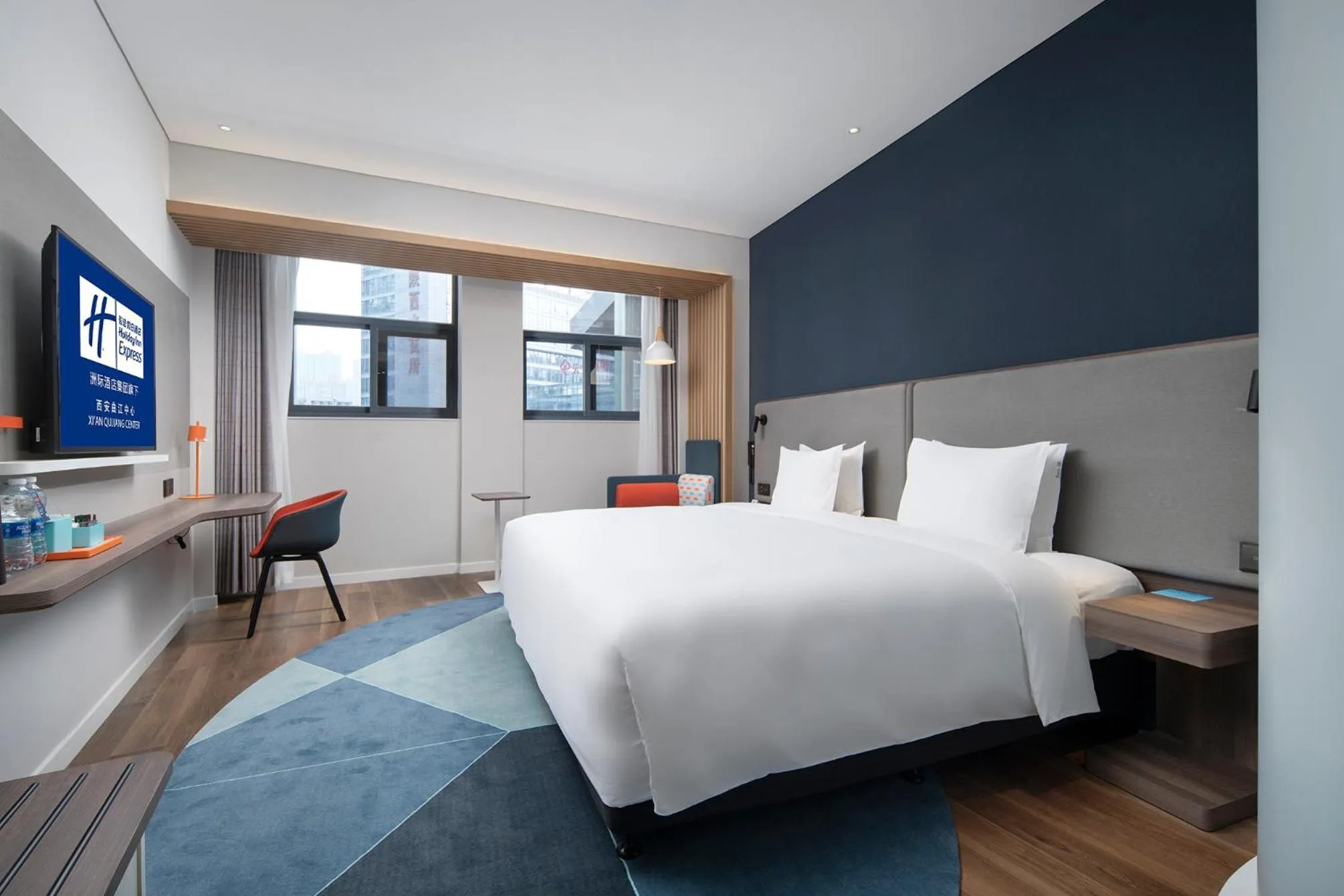 Bed in Holiday Inn Express Xi'an Qujiang Center by IHG