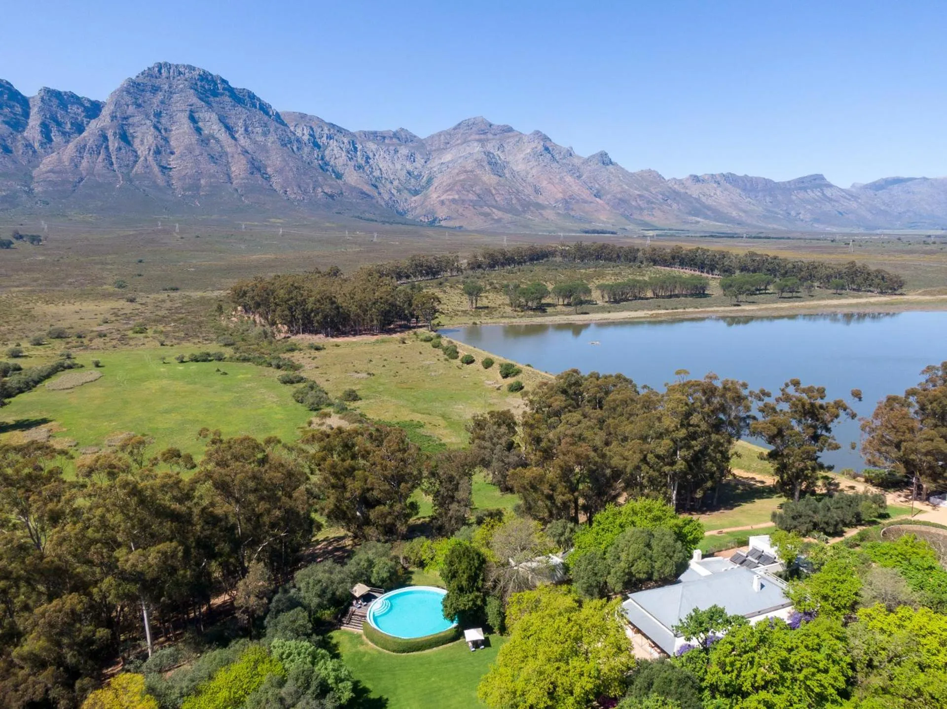 View (from property/room) in Bartholomeus Klip Farmhouse at Elandsberg Nature Reserve