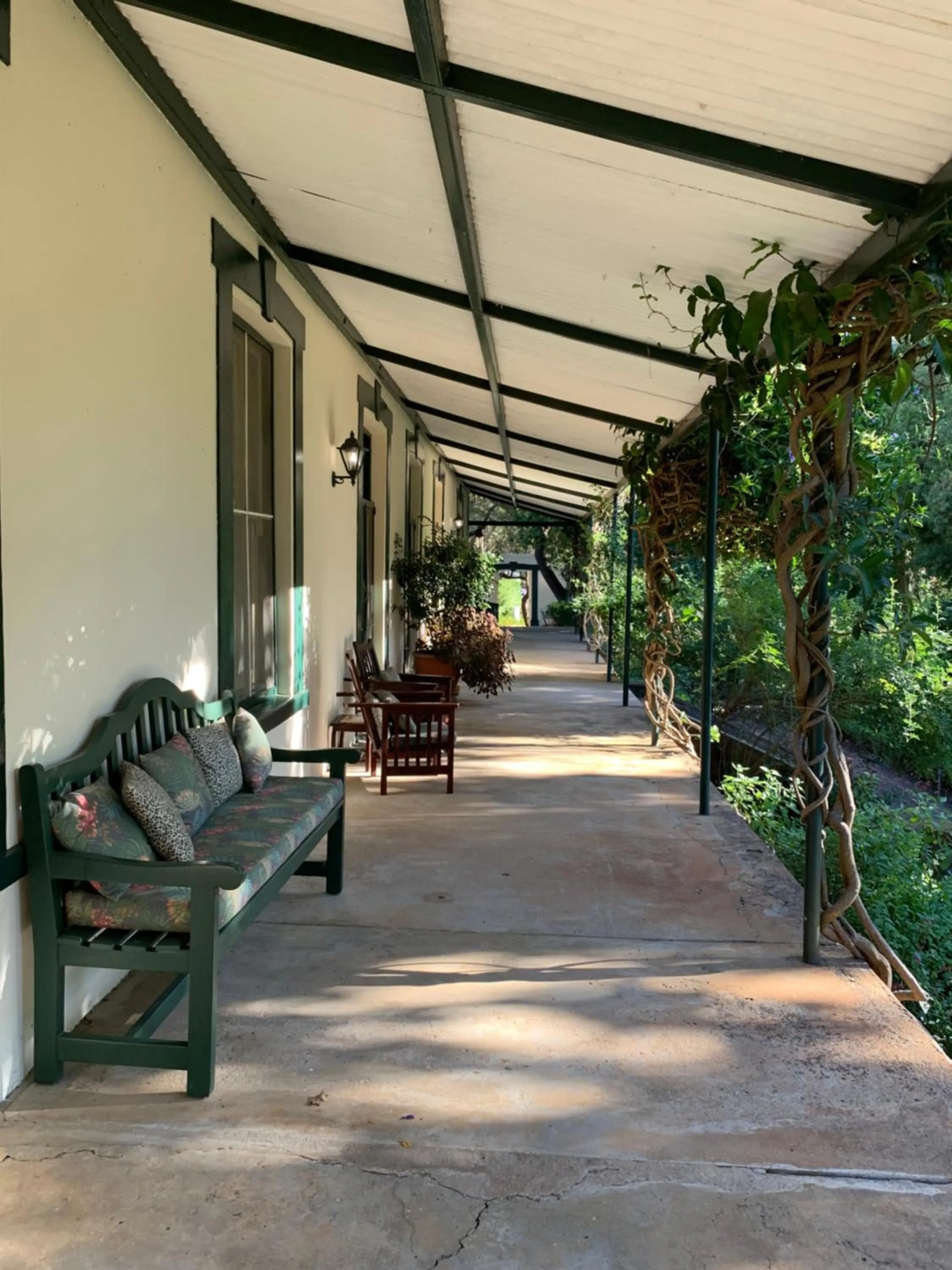 Patio in Bartholomeus Klip Farmhouse at Elandsberg Nature Reserve