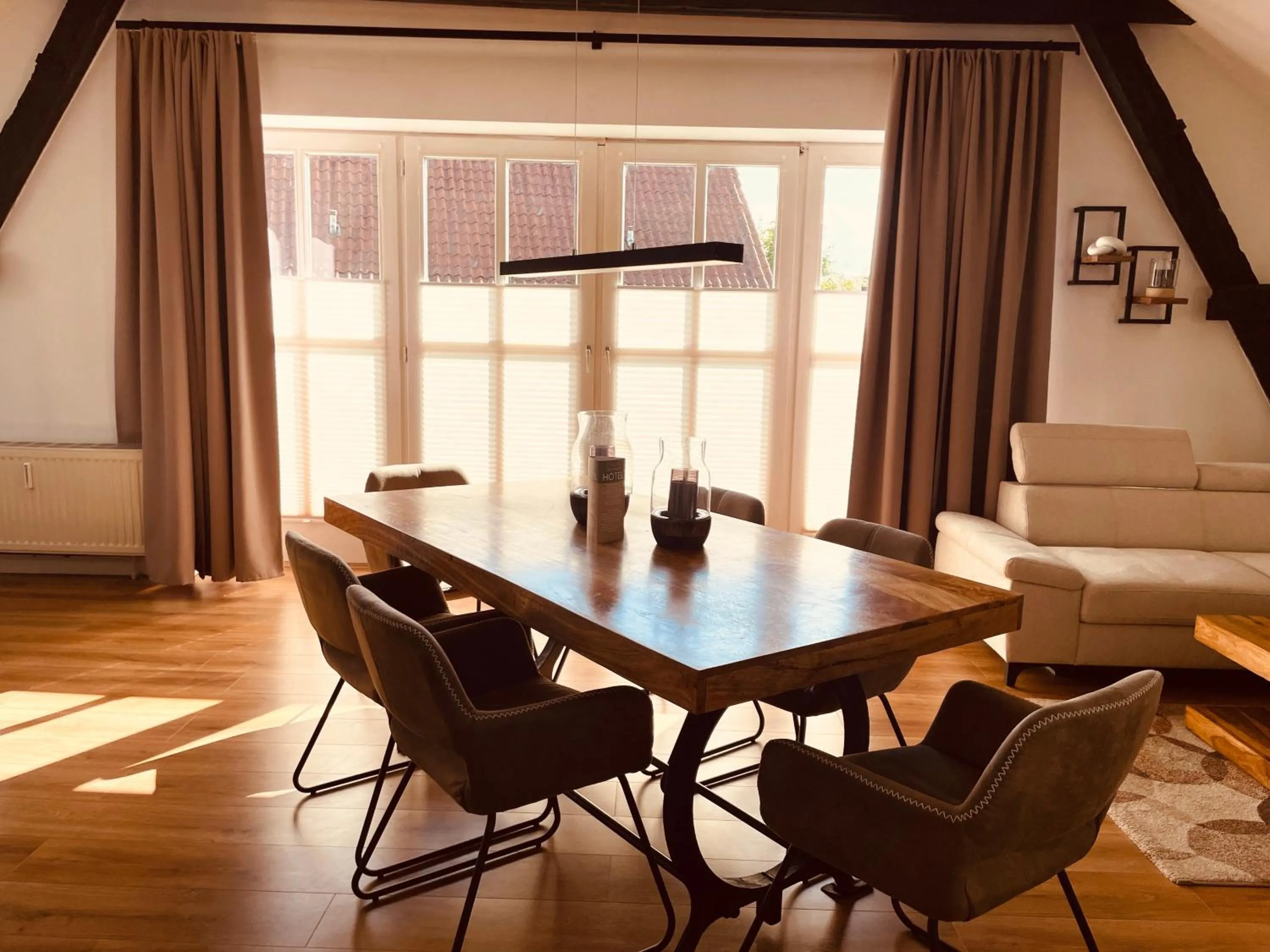 Living room in Fährhaus Kirschenland