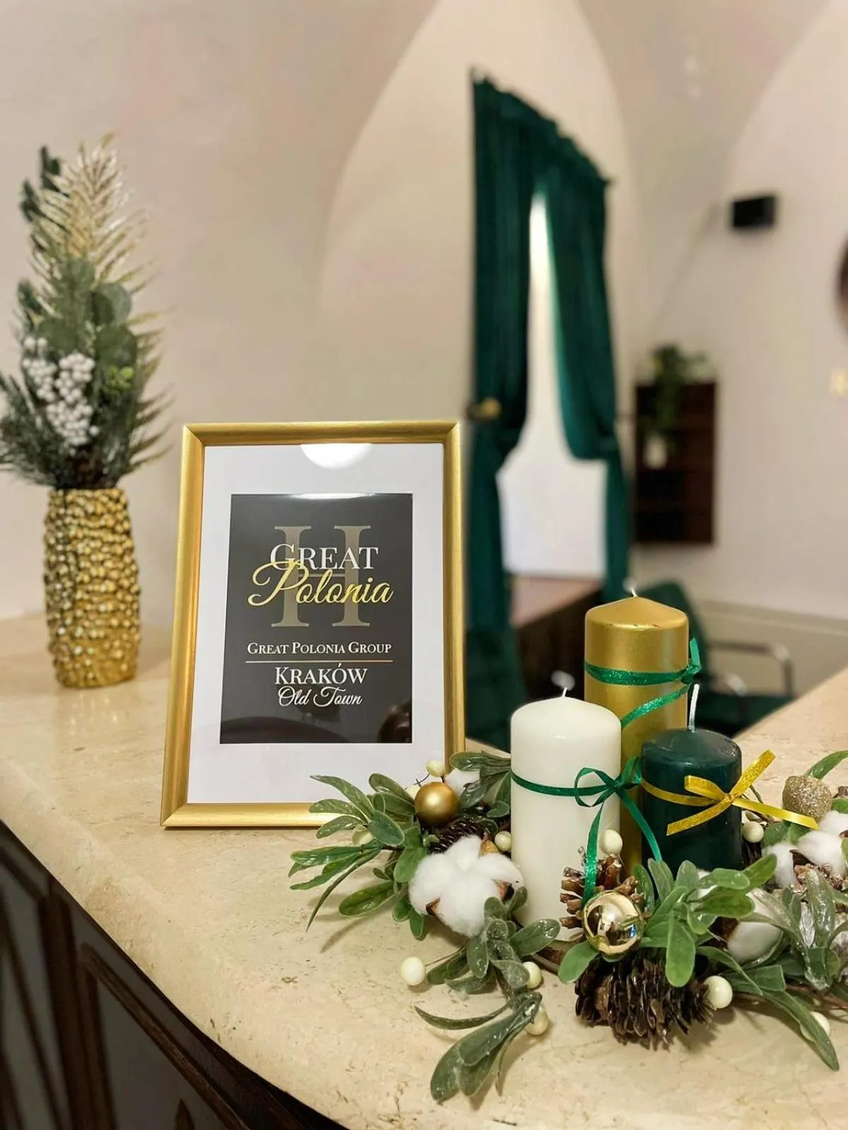 Decorative detail in Great Polonia Kraków Old Town