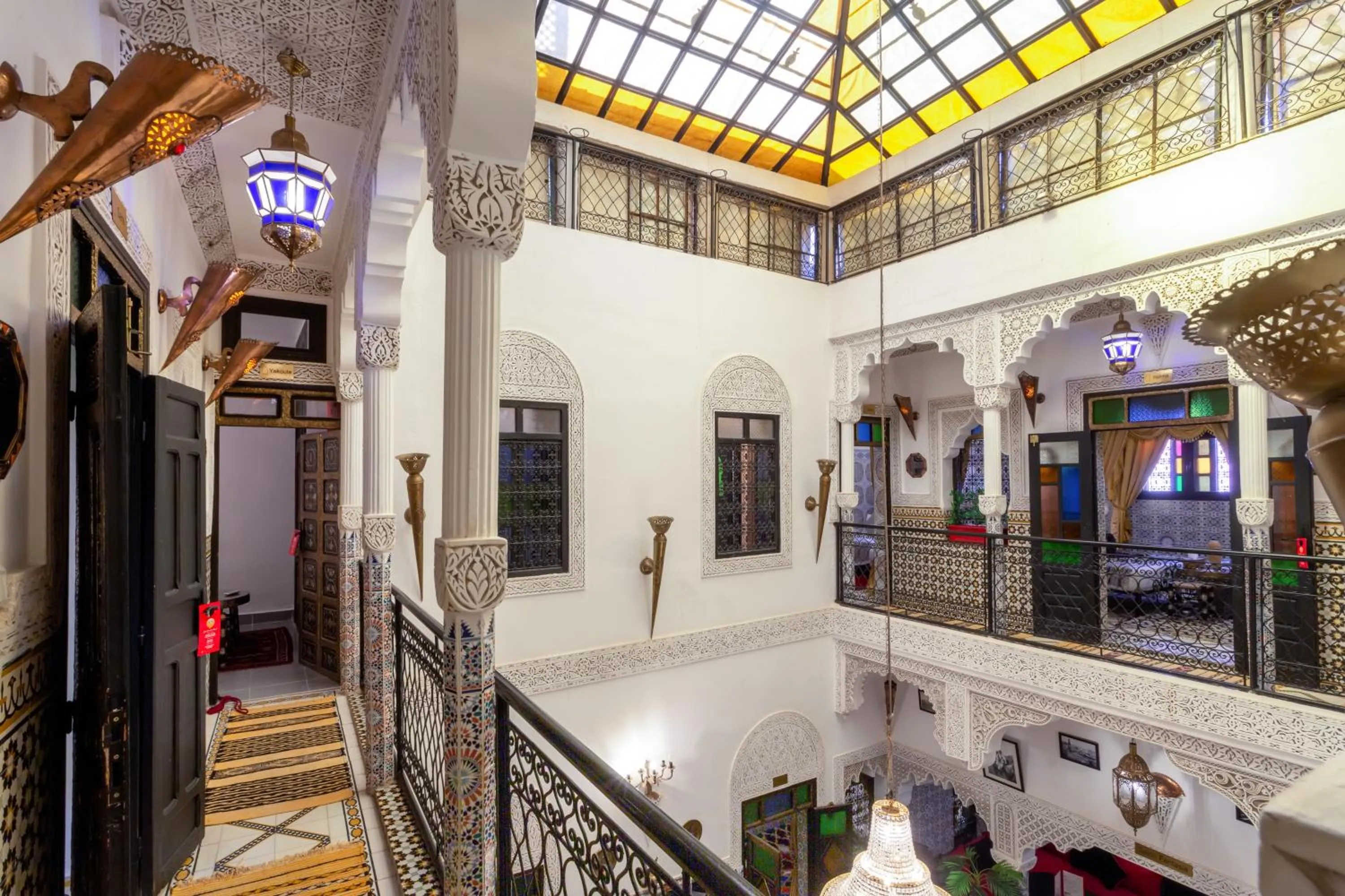 Inner courtyard view in Riad La Porte d'Or & SPA