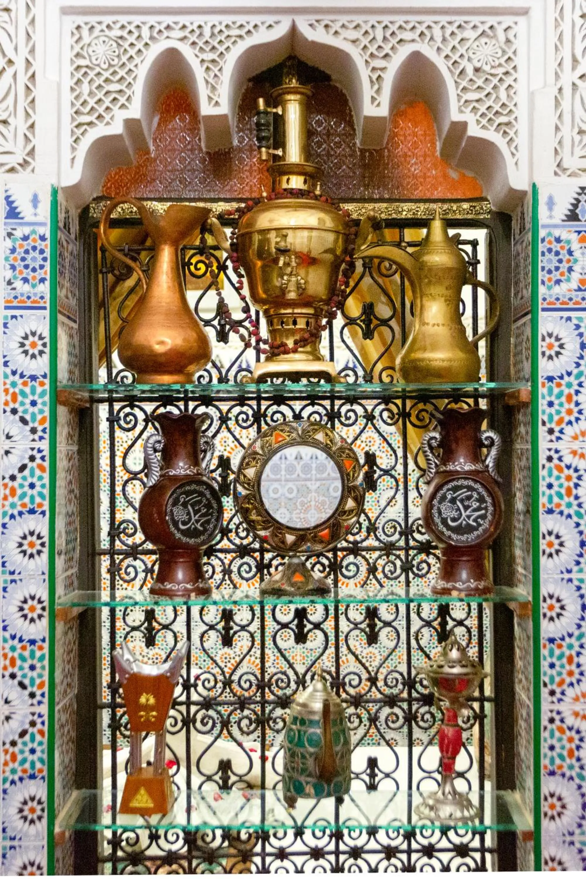 Decorative detail in Riad La Porte d'Or & SPA