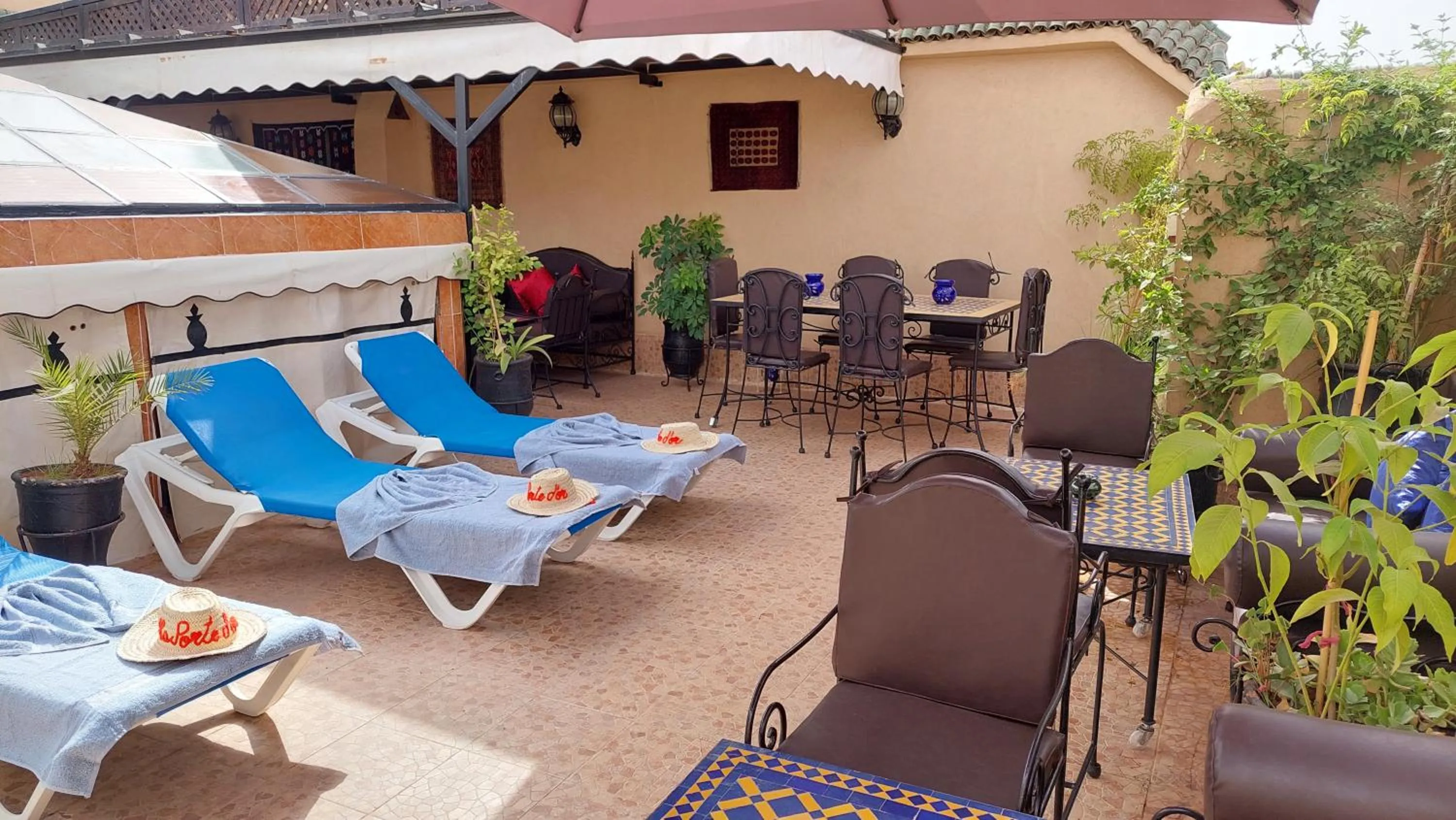 Patio in Riad La Porte d'Or & SPA
