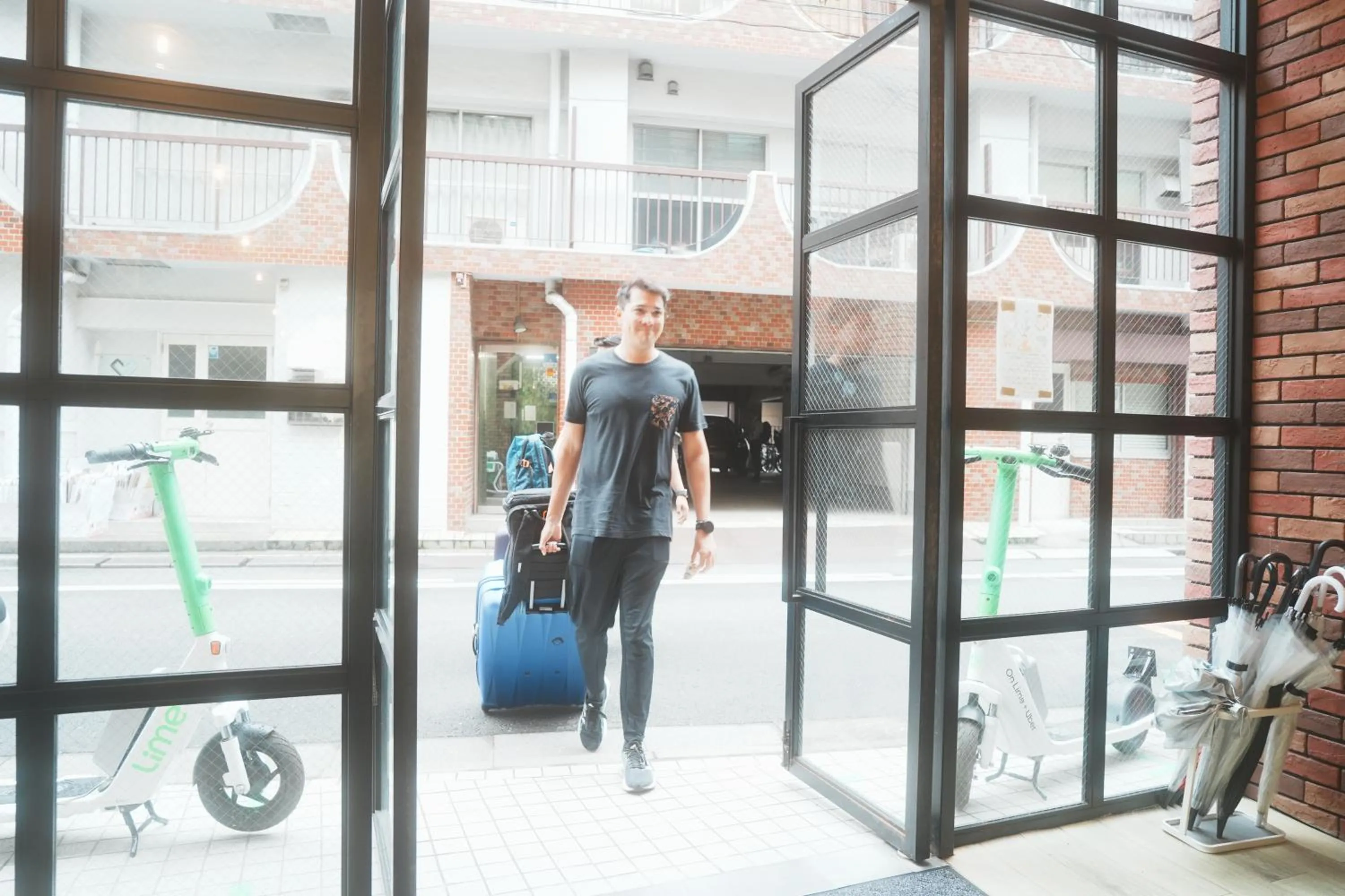 People in Hiromas Hostel in Ueno