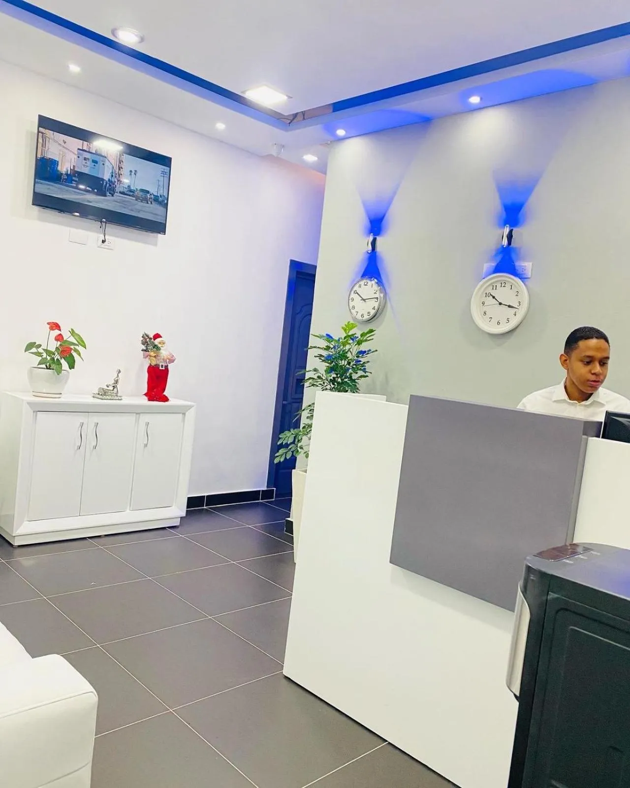 Lobby or reception in Hotel Reloj