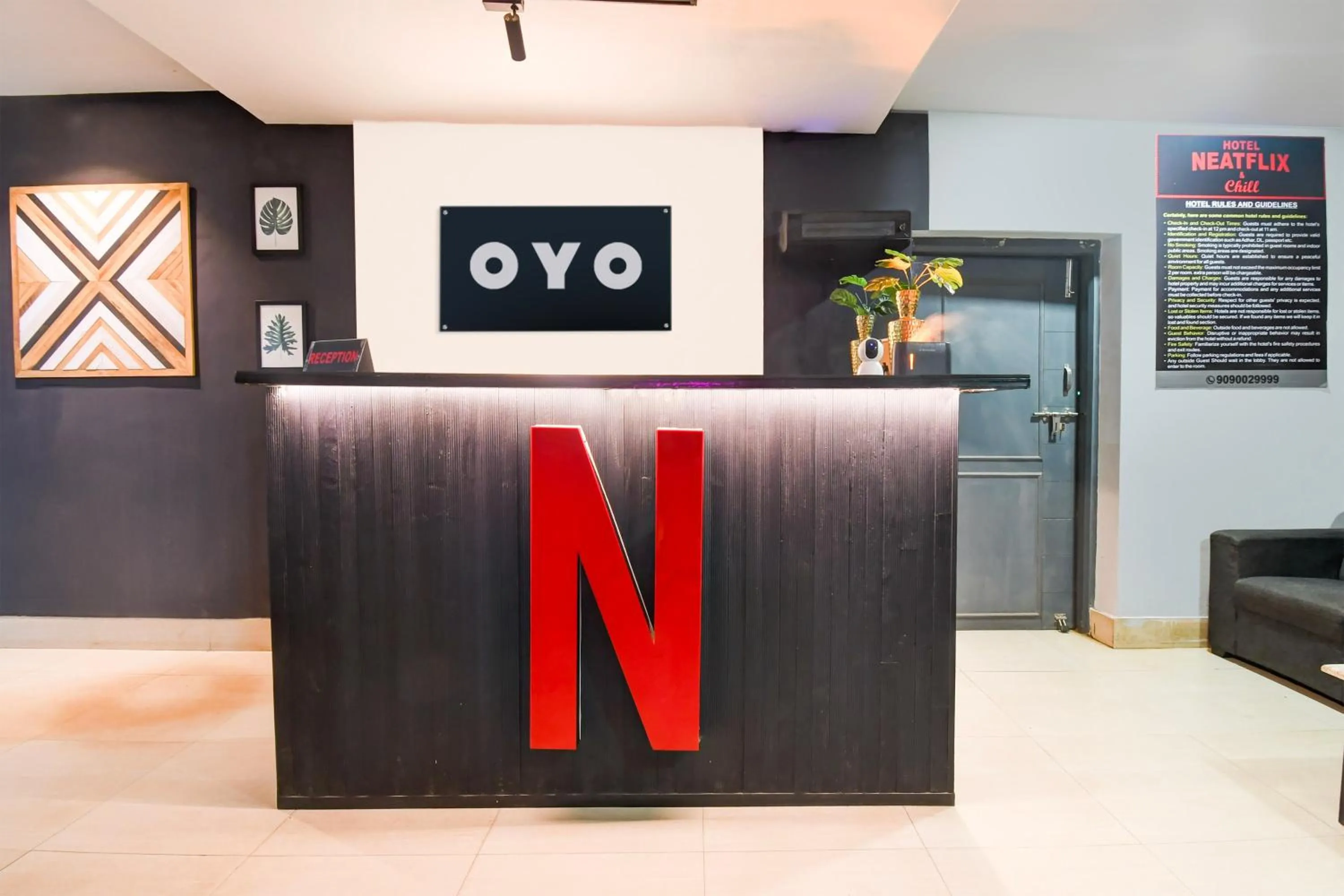 Lobby or reception in Hotel O Neatflix And Chill