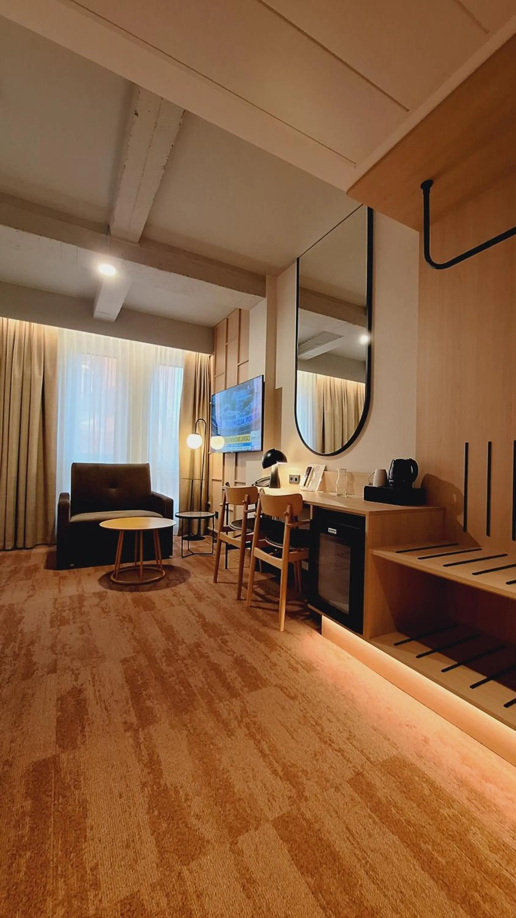 Seating area in Qubus Hotel Wrocław