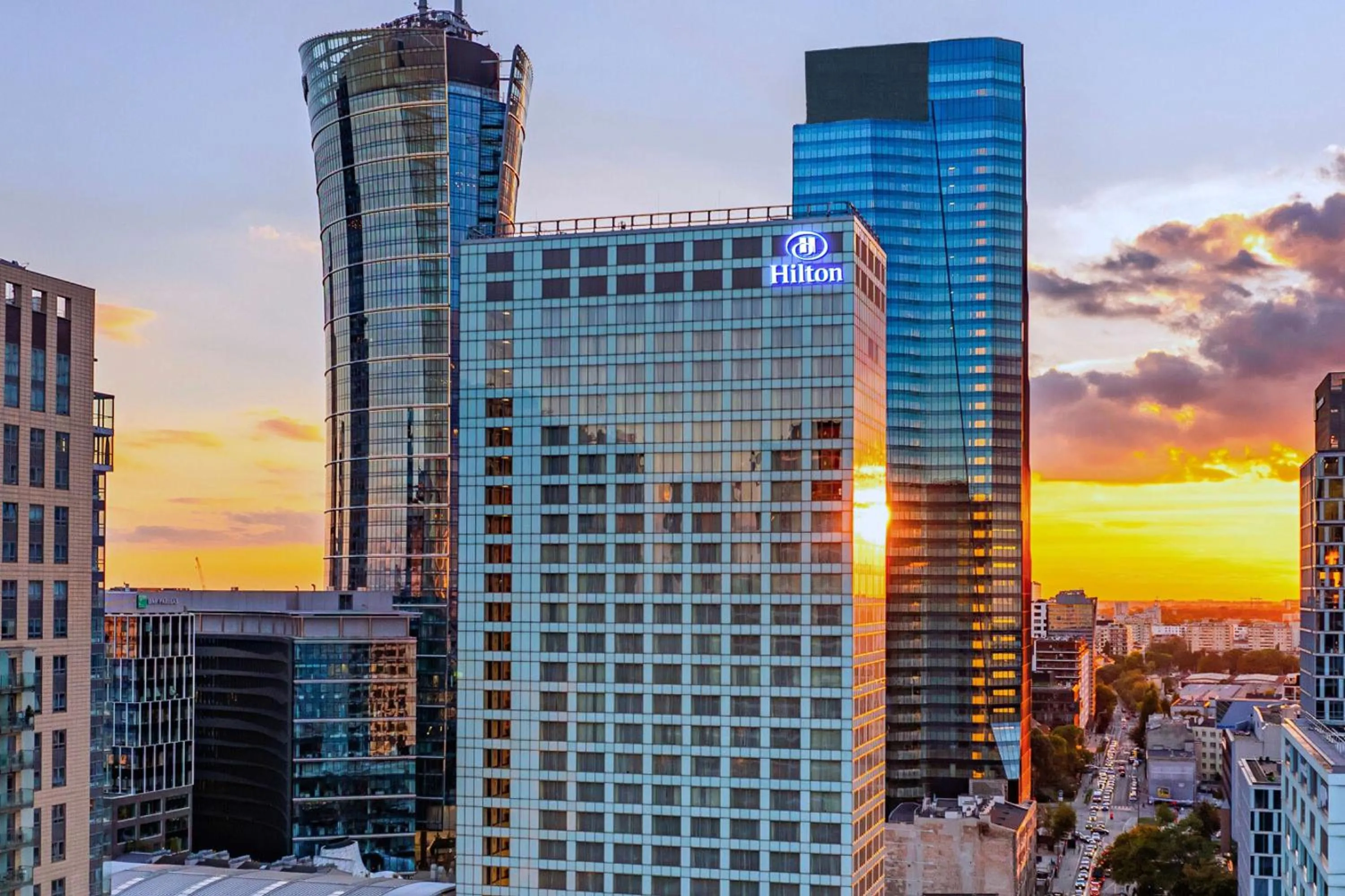 Property building in Hilton Warsaw City Hotel