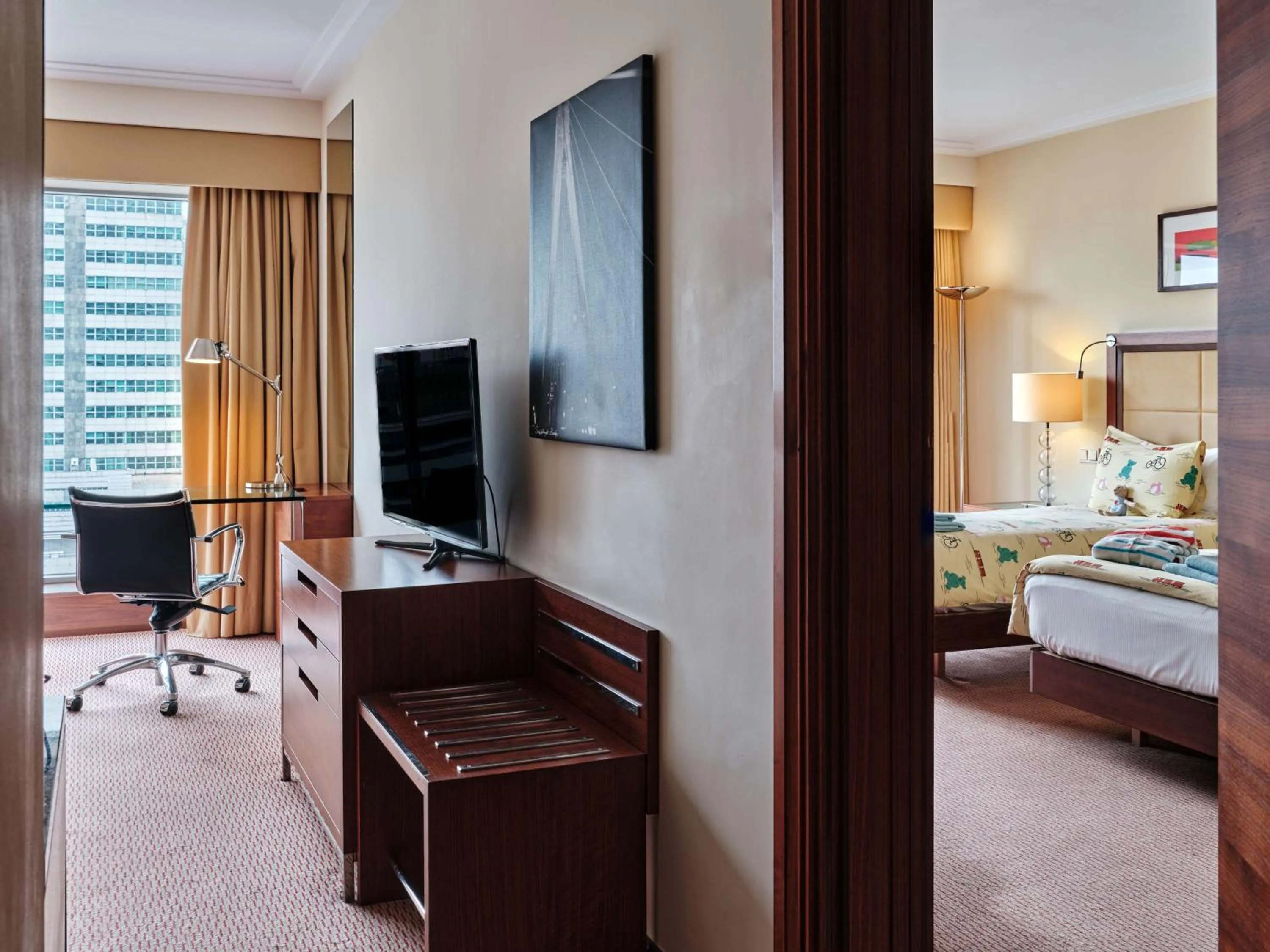 Bed in Hilton Warsaw City Hotel