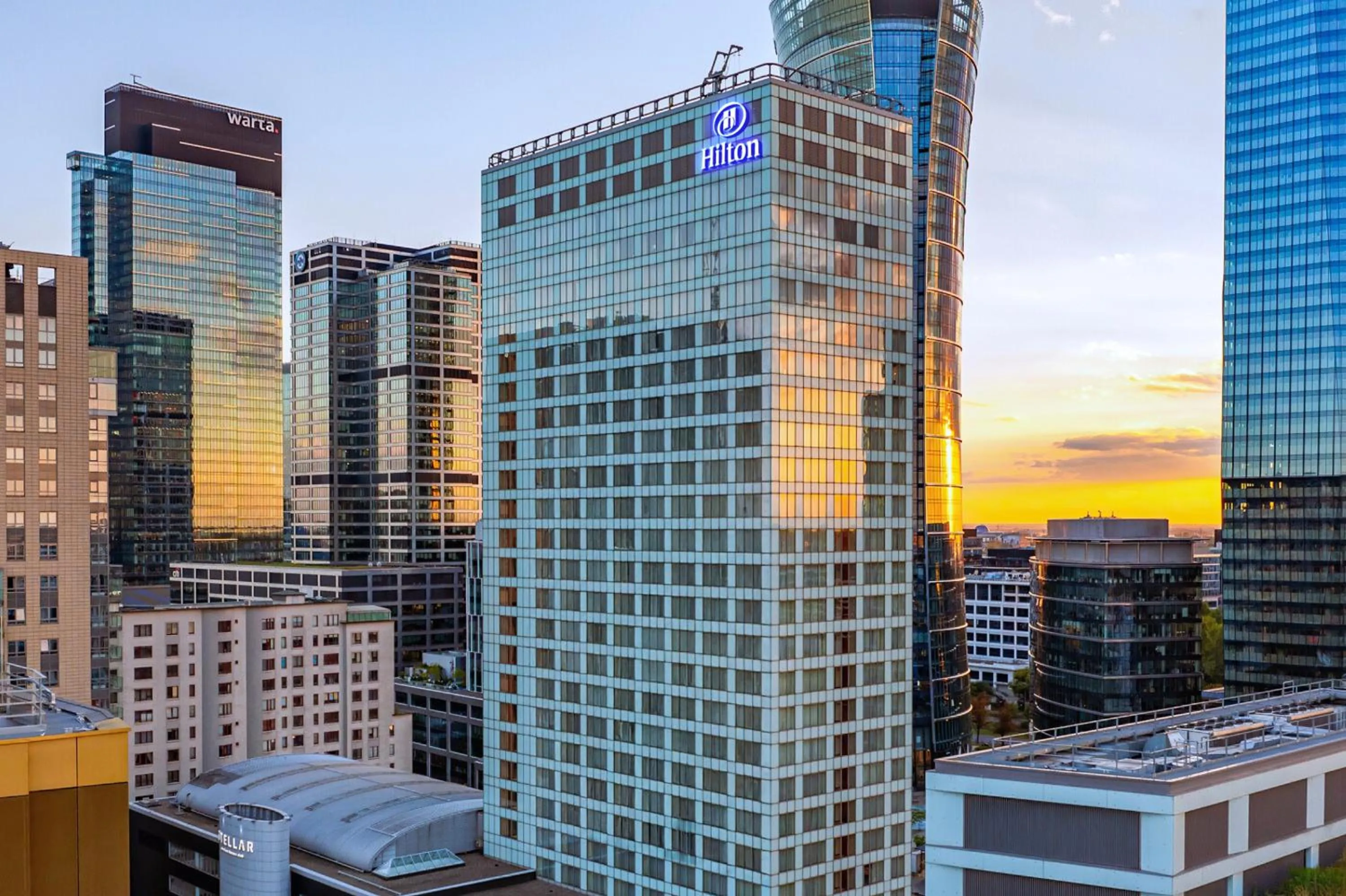 Property building in Hilton Warsaw City Hotel