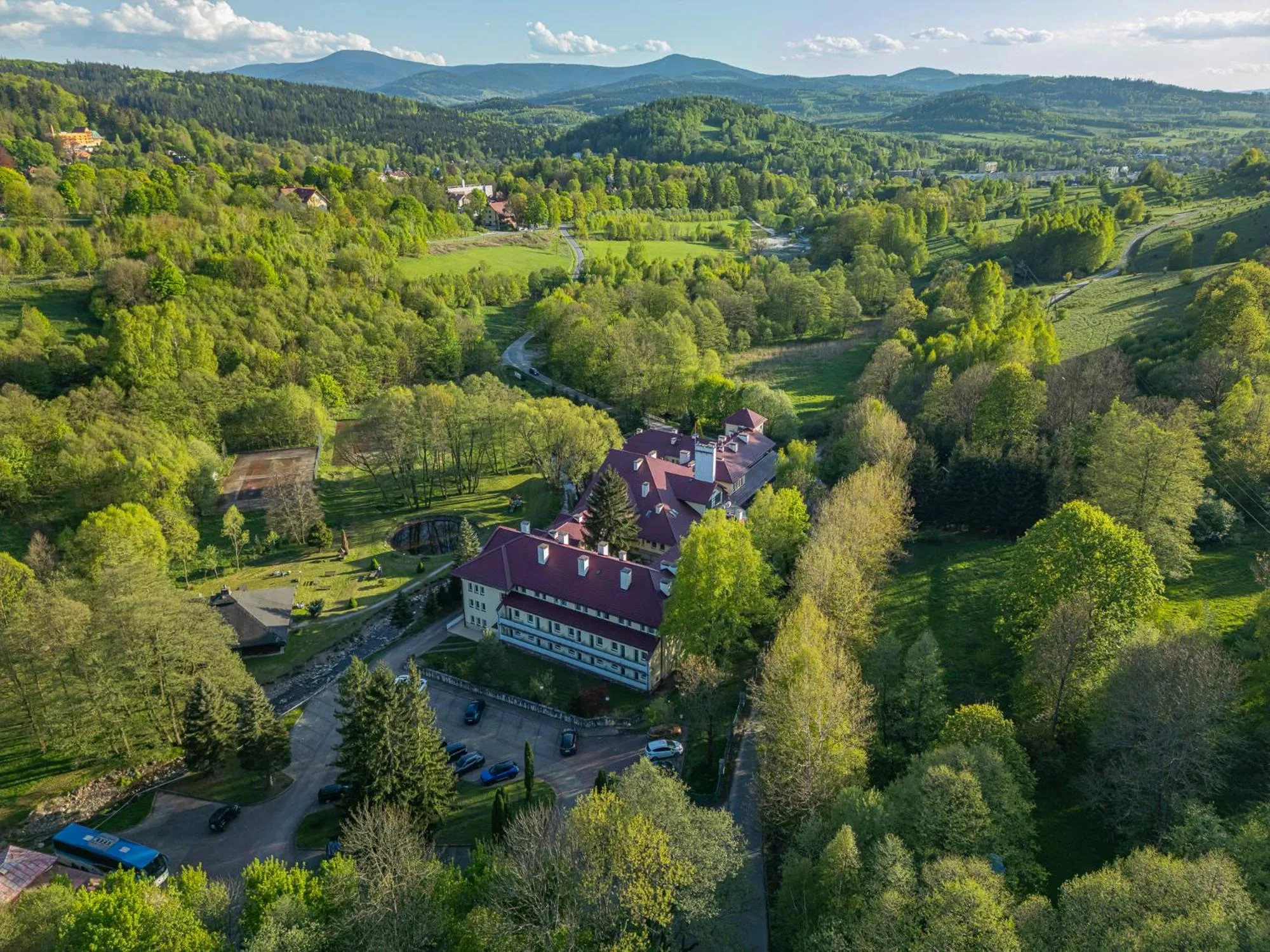 Bird's eye view in Geovita Lądek Zdrój