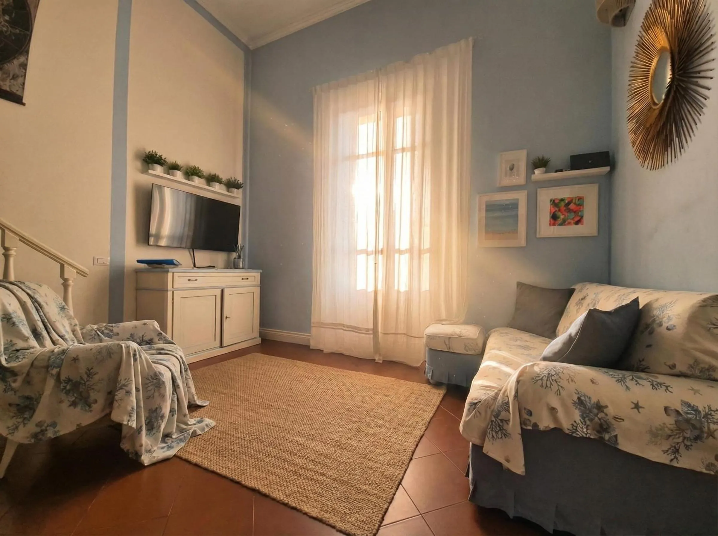Living room, Bed in Suite Carducci Viareggio