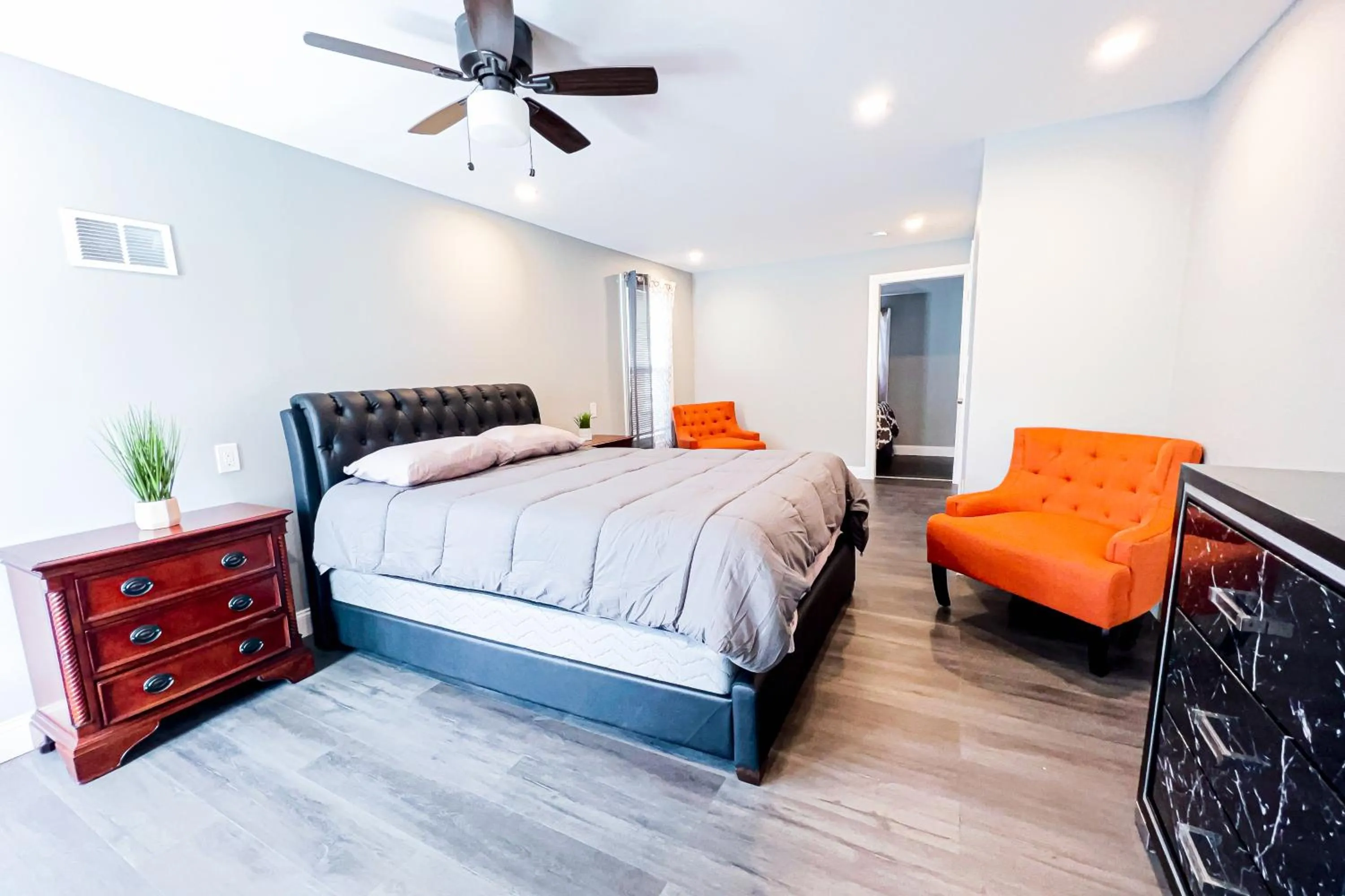 Bed in The Cedar Chateau