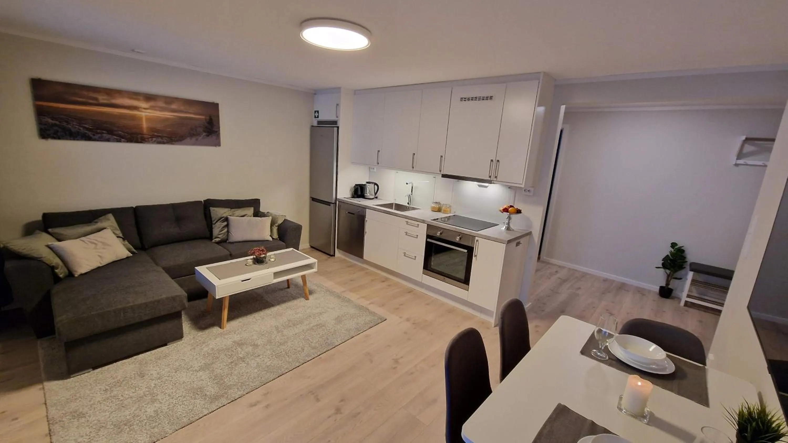 Kitchen or kitchenette in Haugetuft Apartments