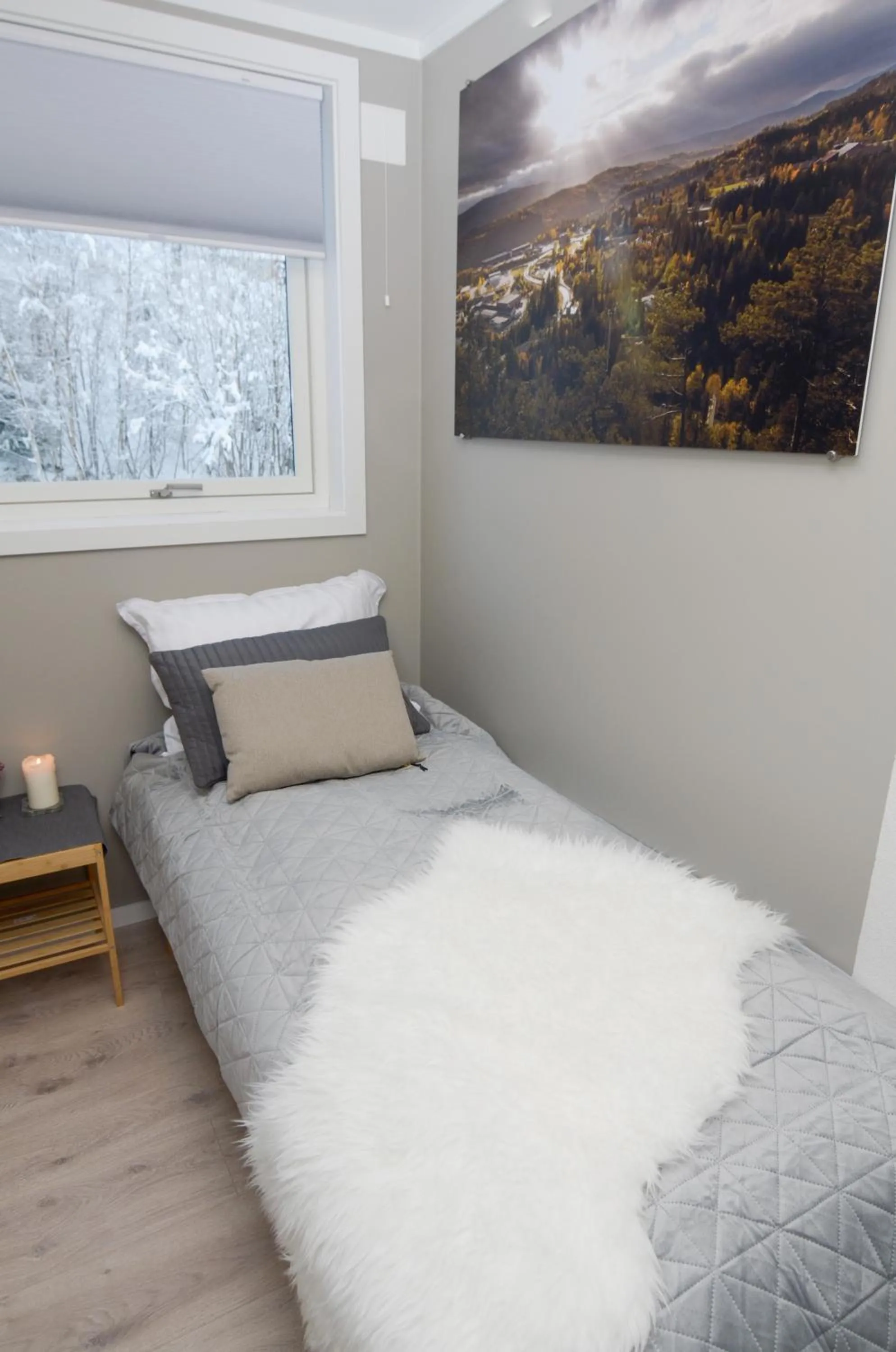 Bed in Haugetuft Apartments