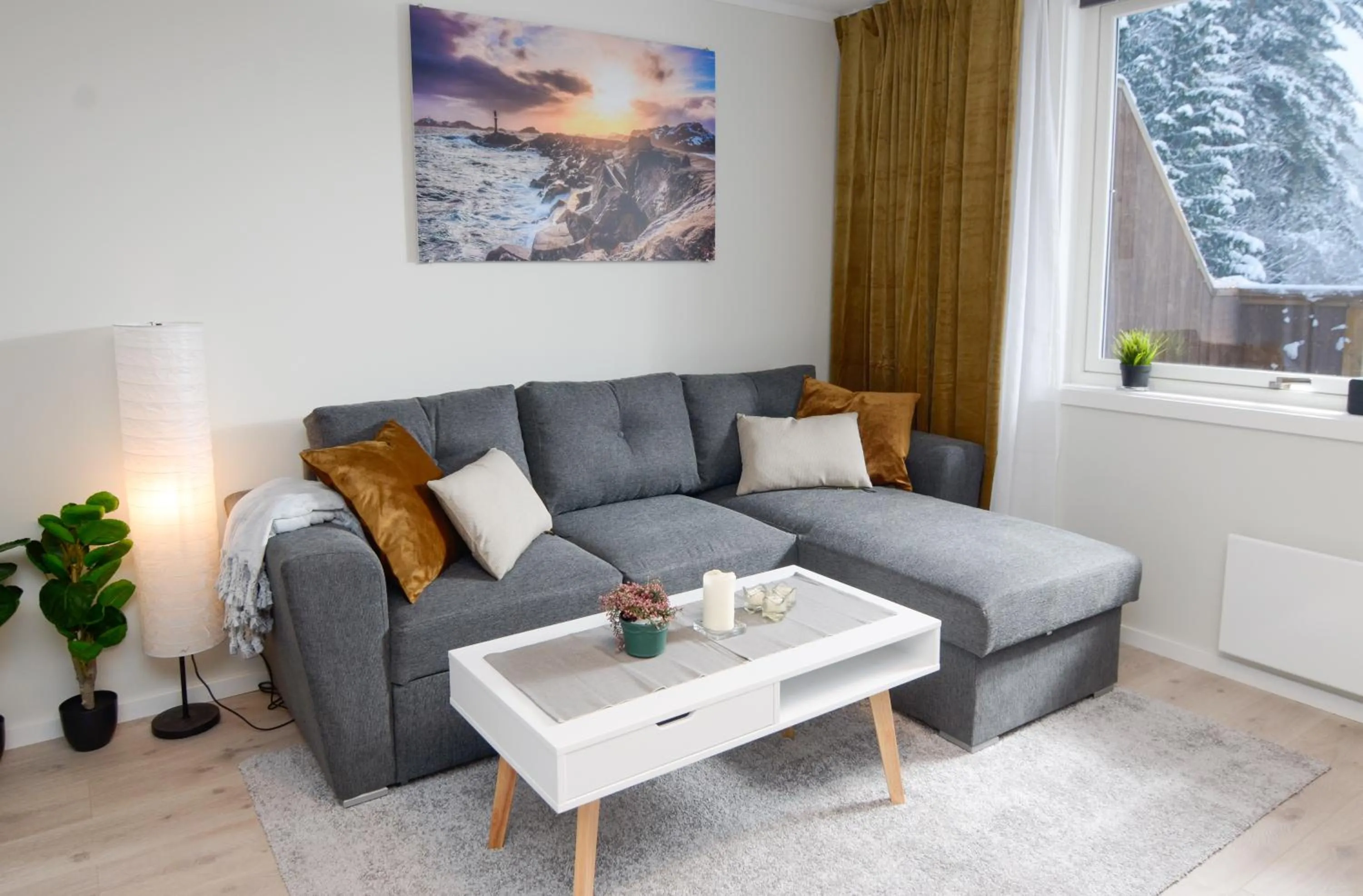 Living room in Haugetuft Apartments