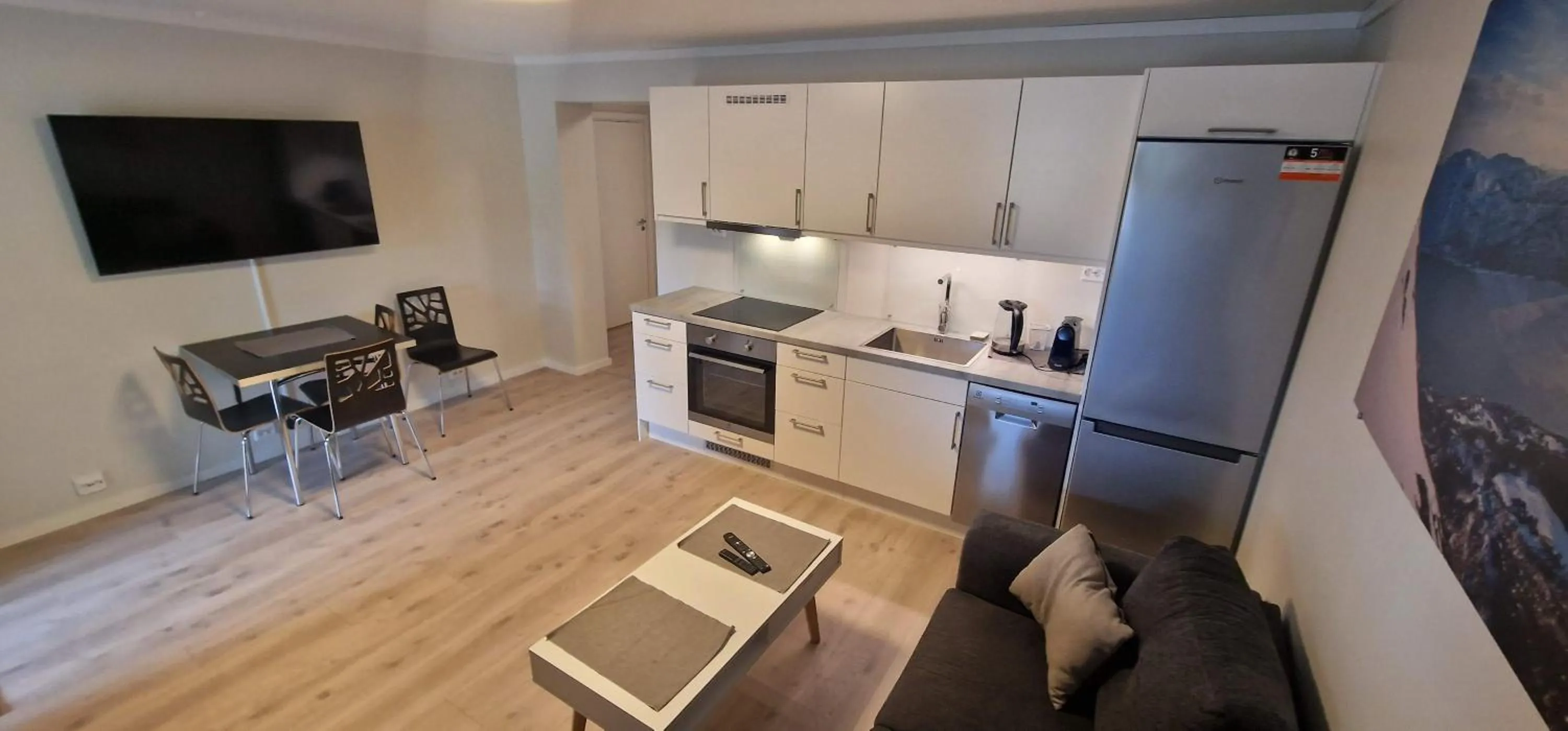 Kitchen or kitchenette in Haugetuft Apartments