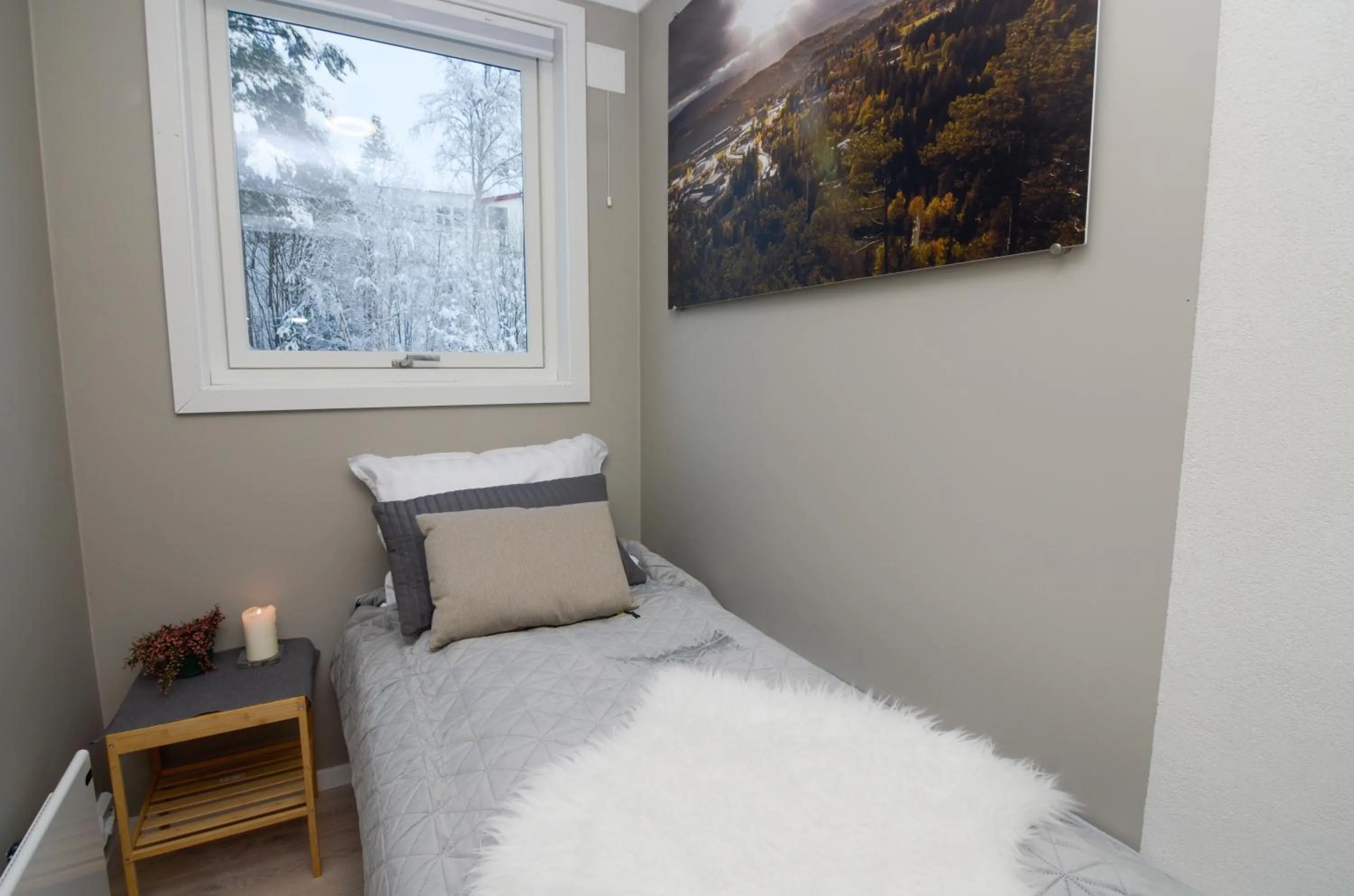 Bed in Haugetuft Apartments