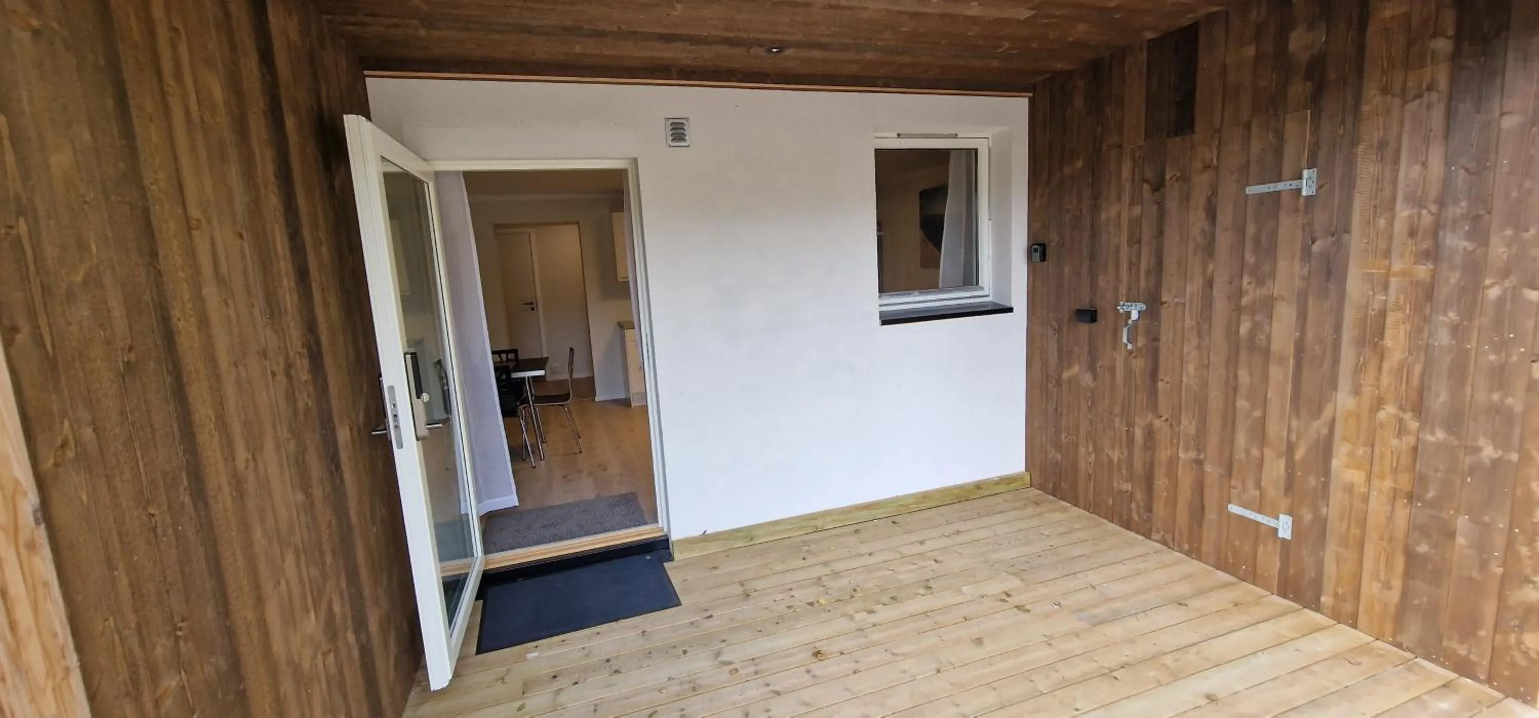 Facade/entrance in Haugetuft Apartments