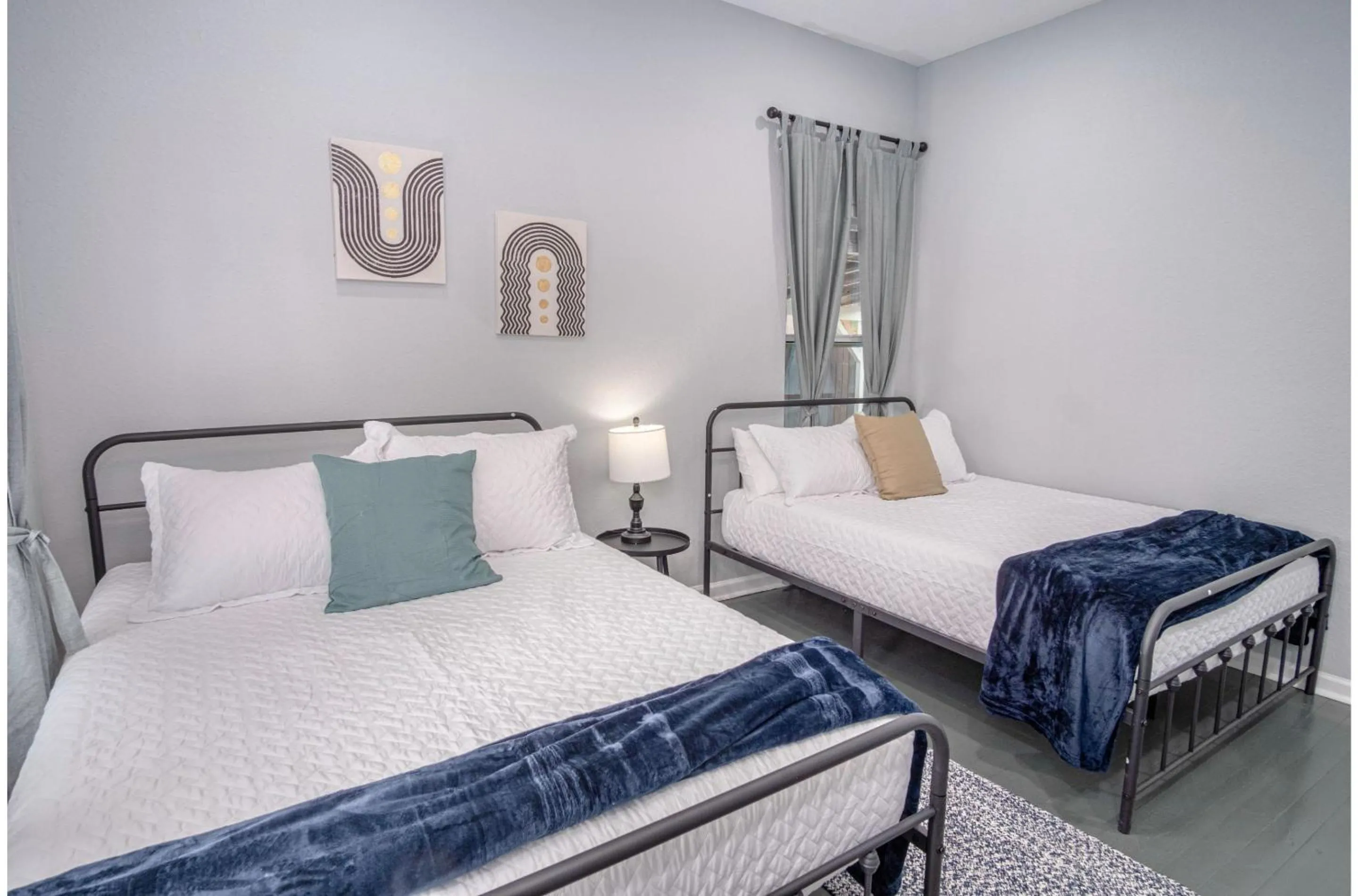 Bed in Captivating 4BR 2BA Home Near Awesome Downtown