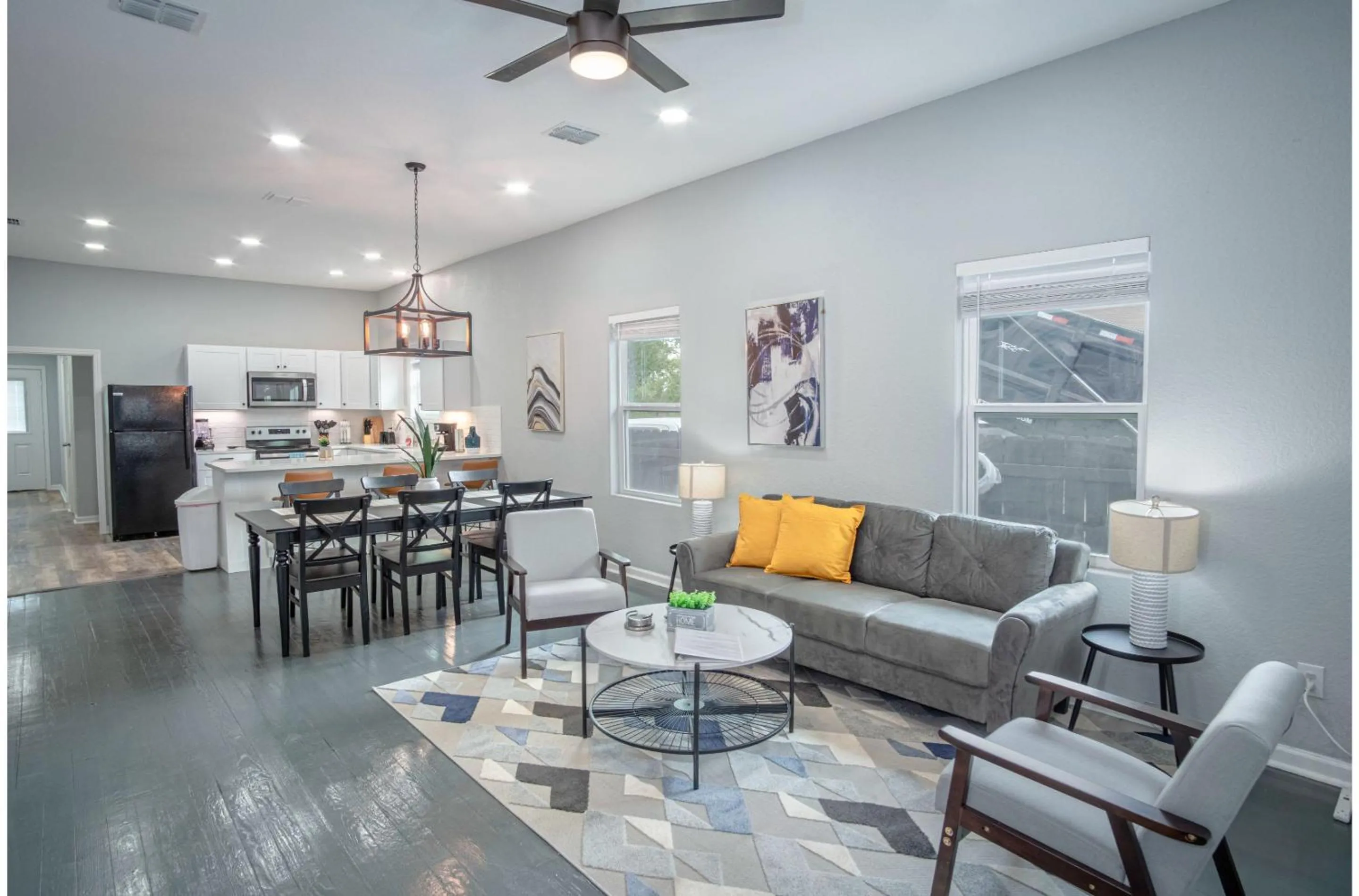 Living room in Captivating 4BR 2BA Home Near Awesome Downtown