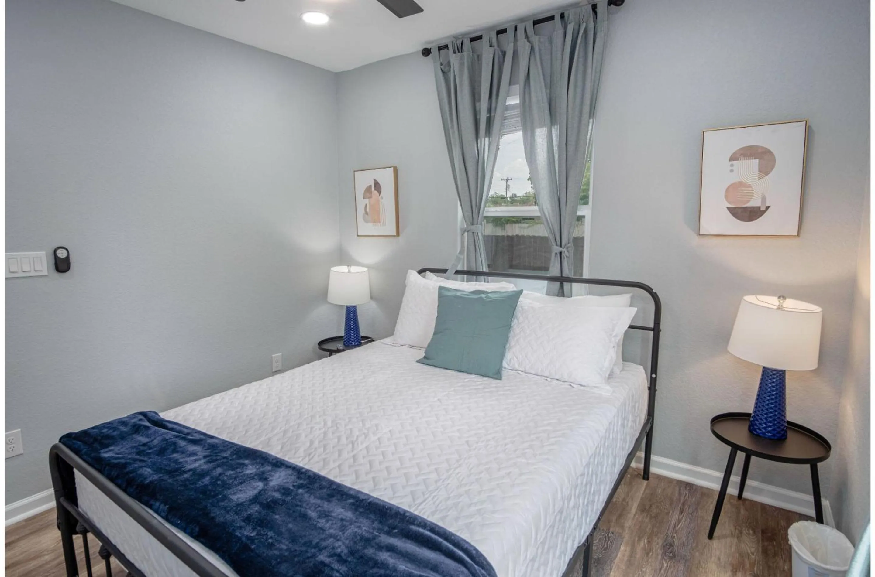 Bed in Captivating 4BR 2BA Home Near Awesome Downtown