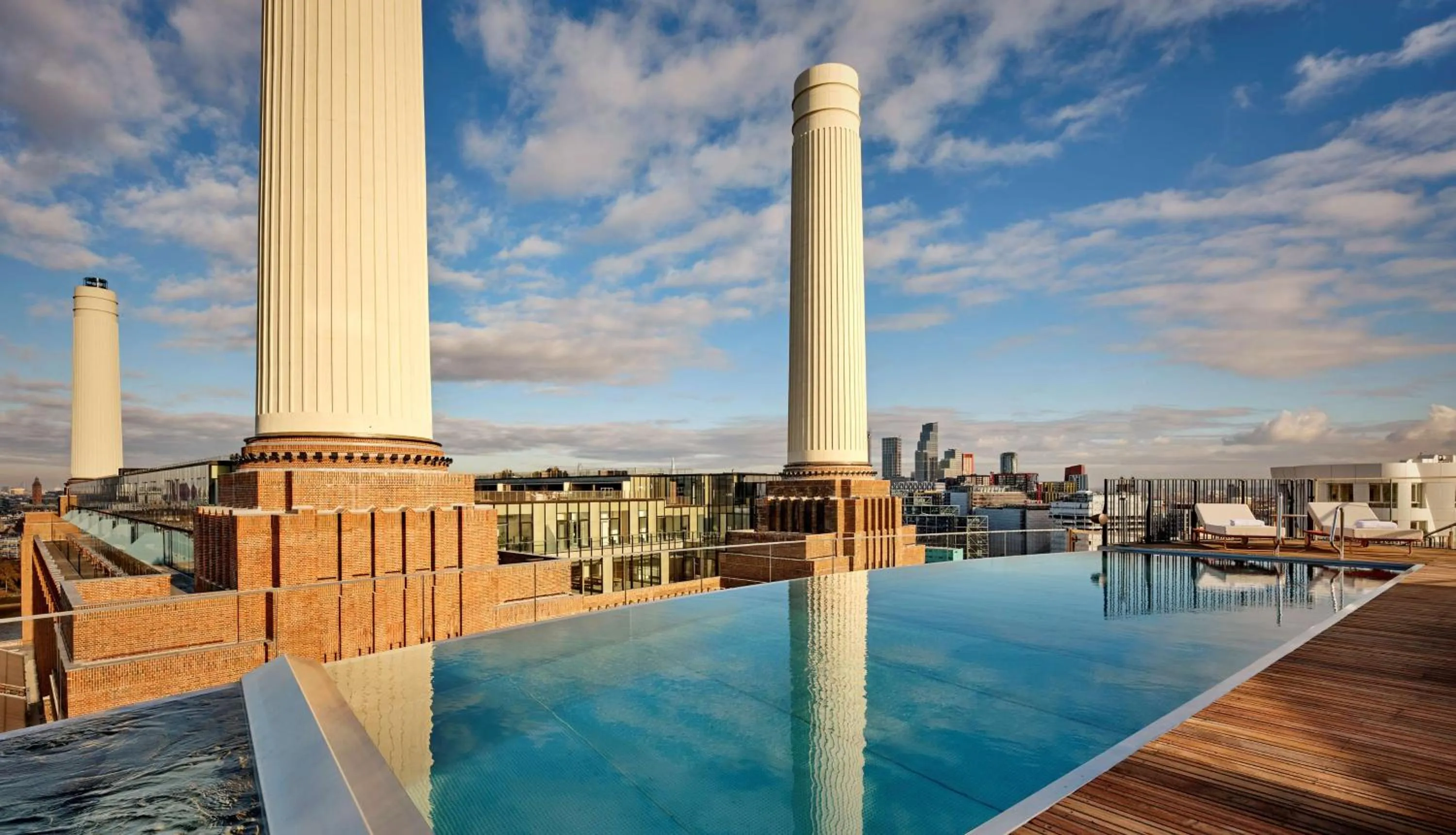 Pool view in art'otel London Battersea Power Station, Powered by Radisson Hotels
