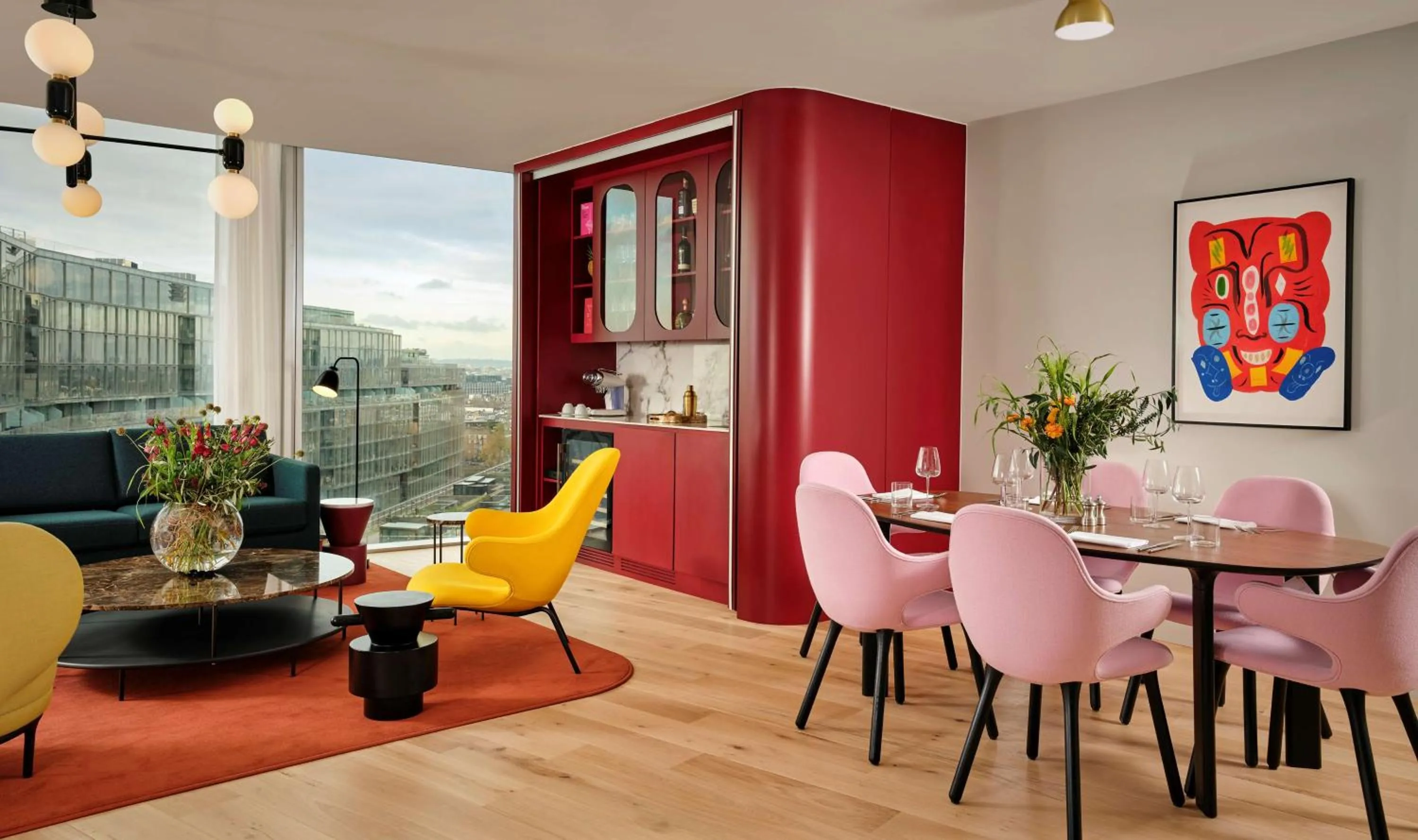 Photo of the whole room in art'otel London Battersea Power Station, Powered by Radisson Hotels