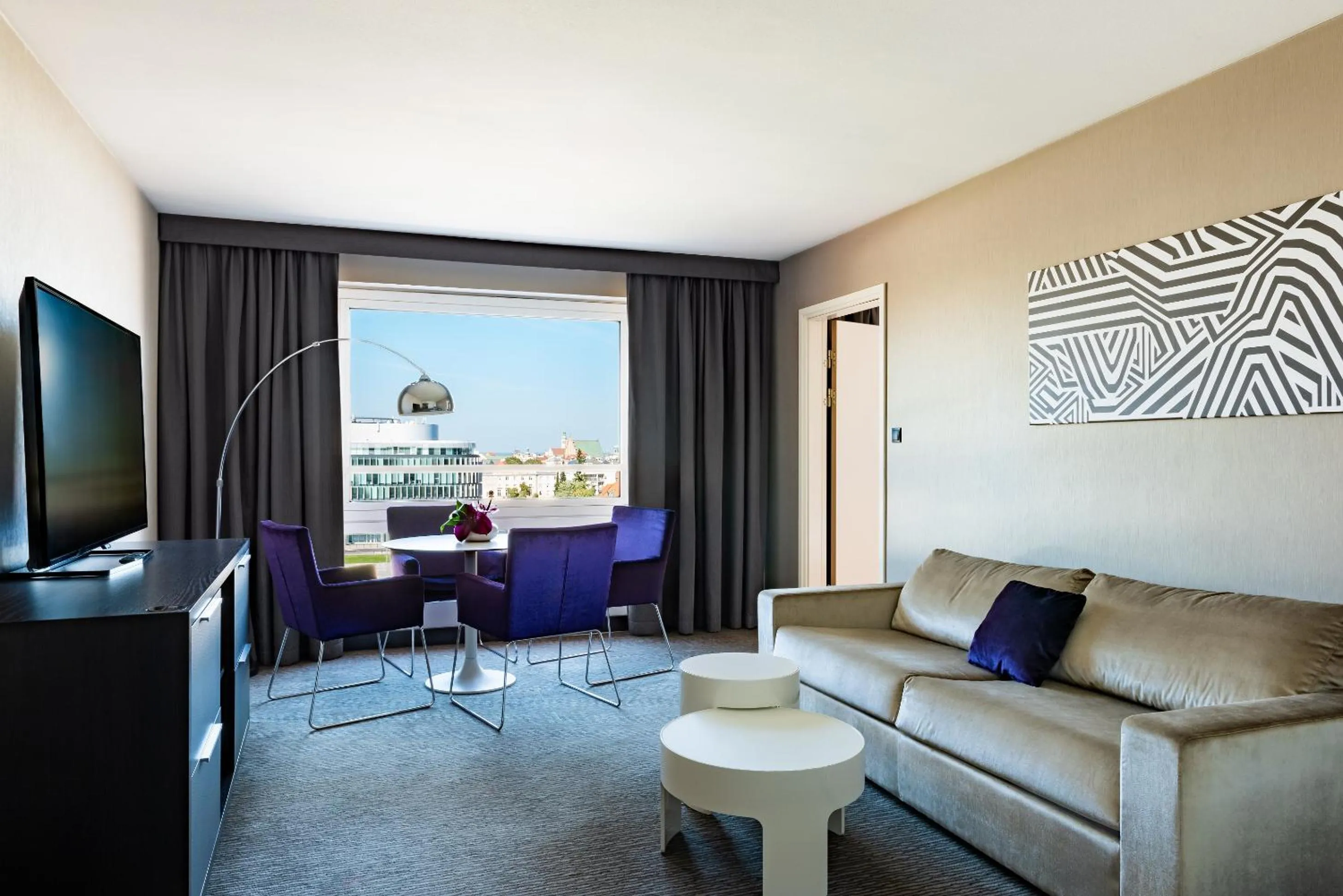 City view in Sofitel Warsaw Victoria