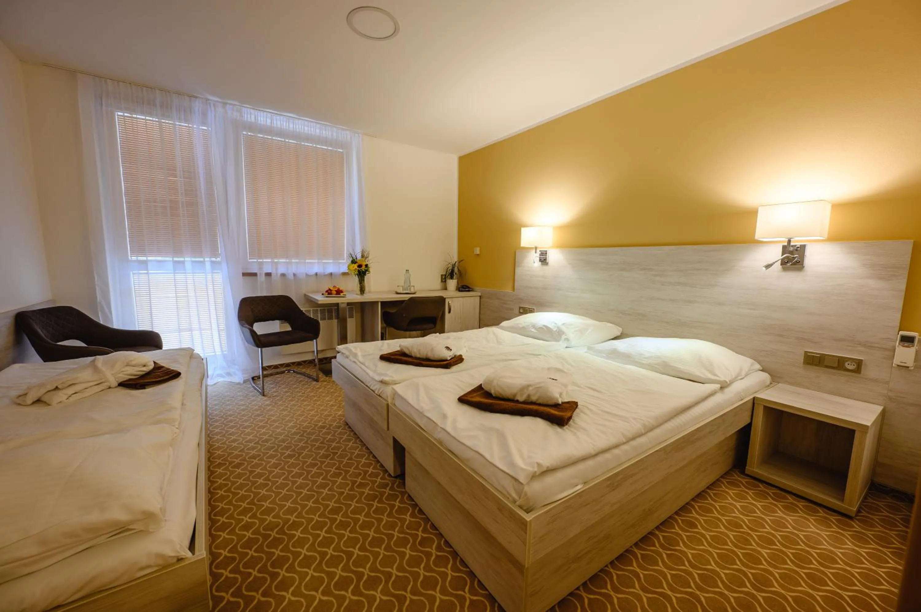 Bedroom, Bed in Hotel Vega Luhacovice