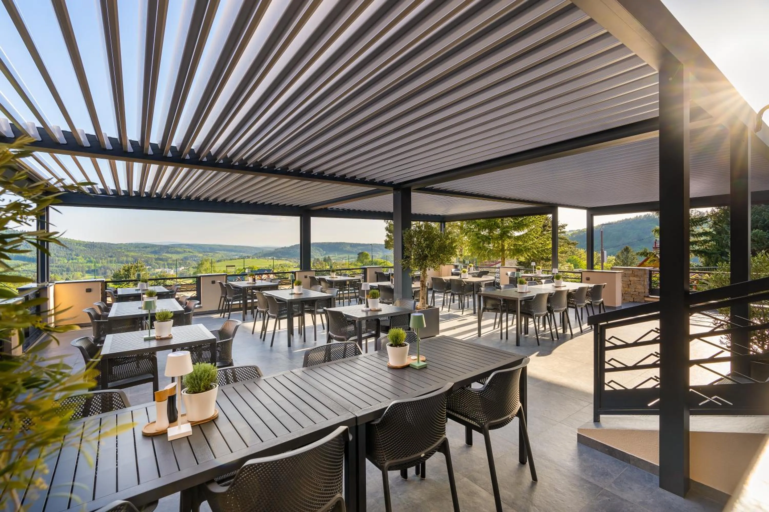 Balcony/Terrace in Hotel Vega Luhacovice