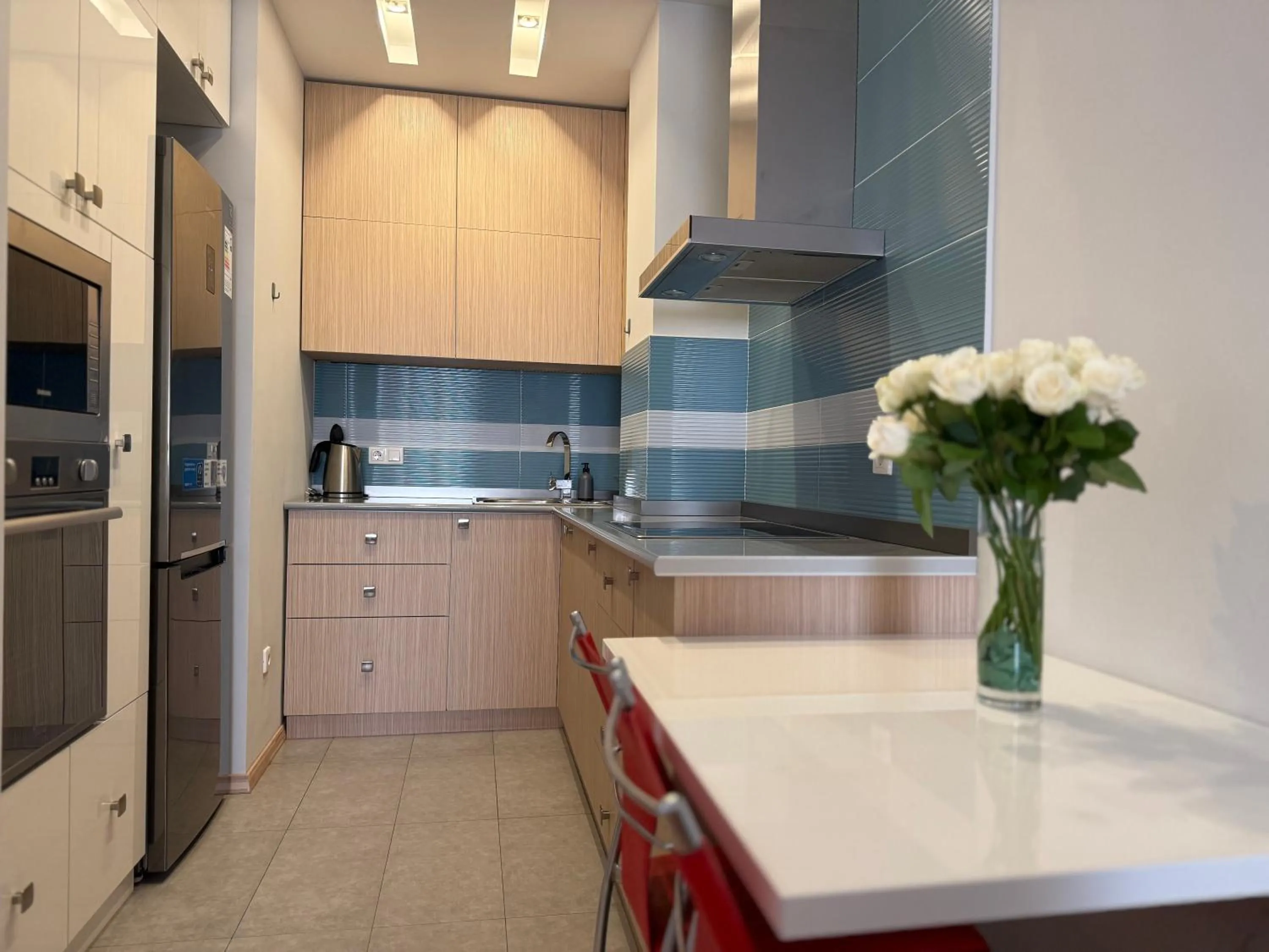 Kitchen or kitchenette in Sweet Home Apart-Hotel