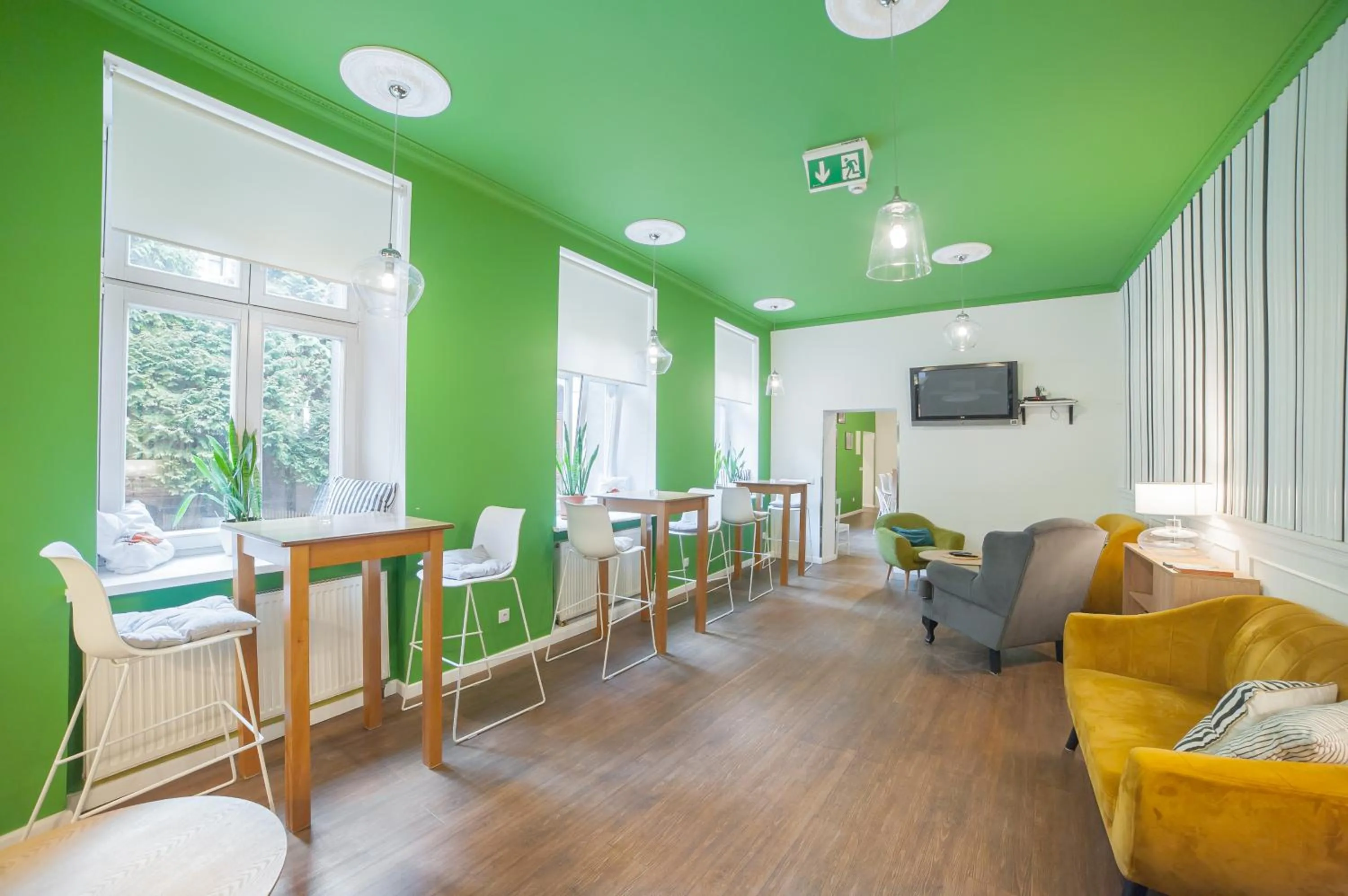 Seating area in Dizzy Daisy Hostel