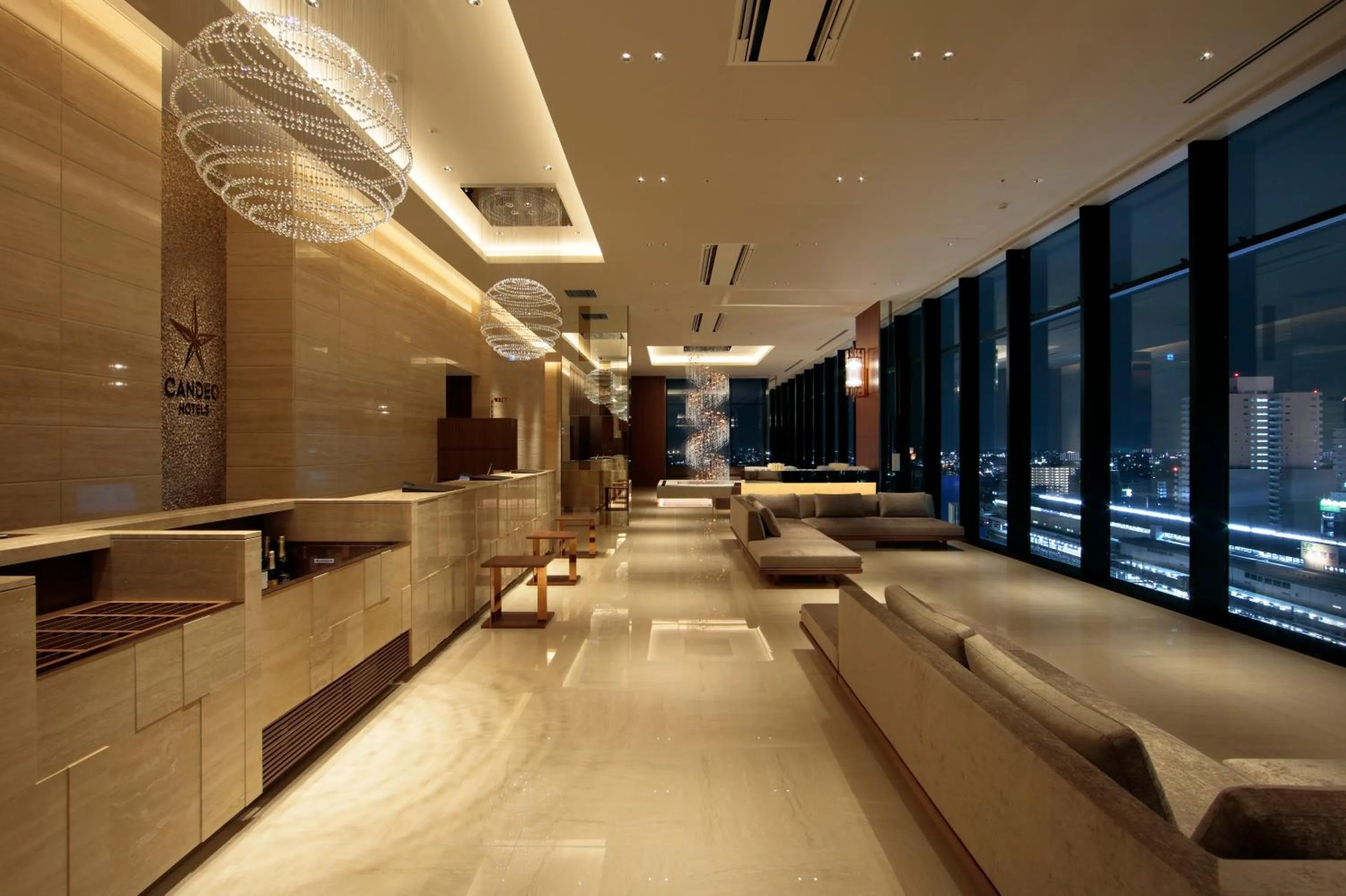 Lobby or reception in Candeo Hotels Utsunomiya