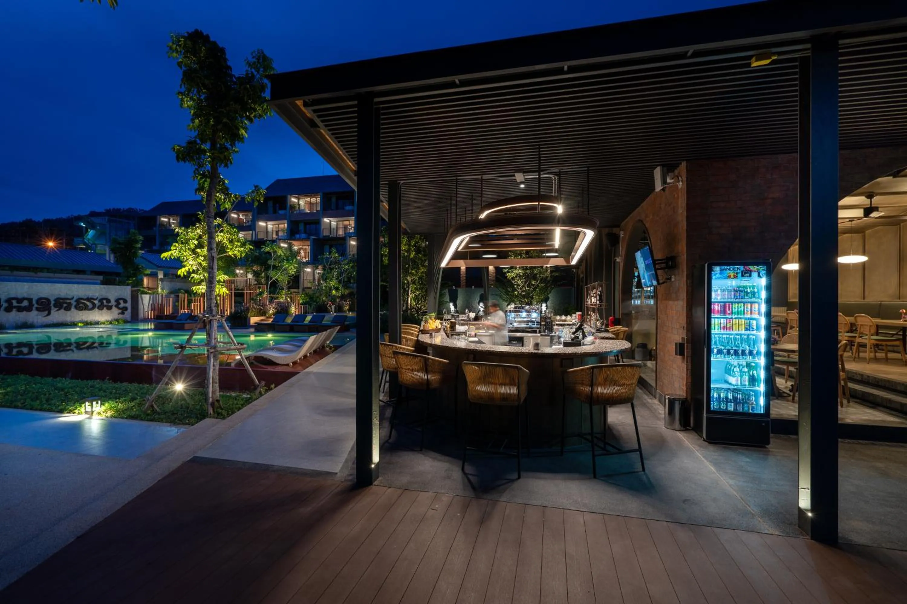 Lounge or bar in Thai Fight Hotel