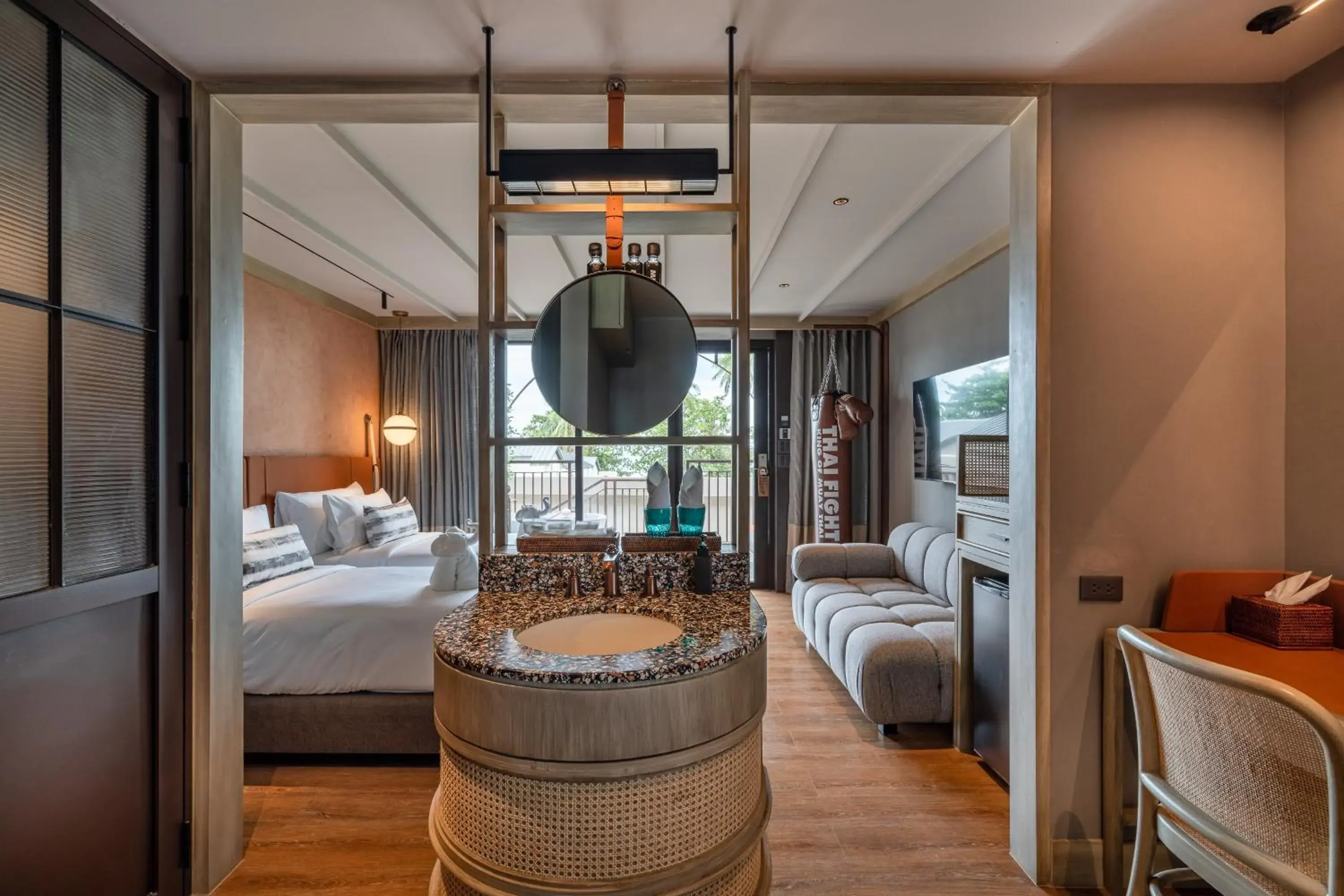 Deluxe Twin Room in Thai Fight Hotel Deluxe Twin Room in Thai Fight Hotel