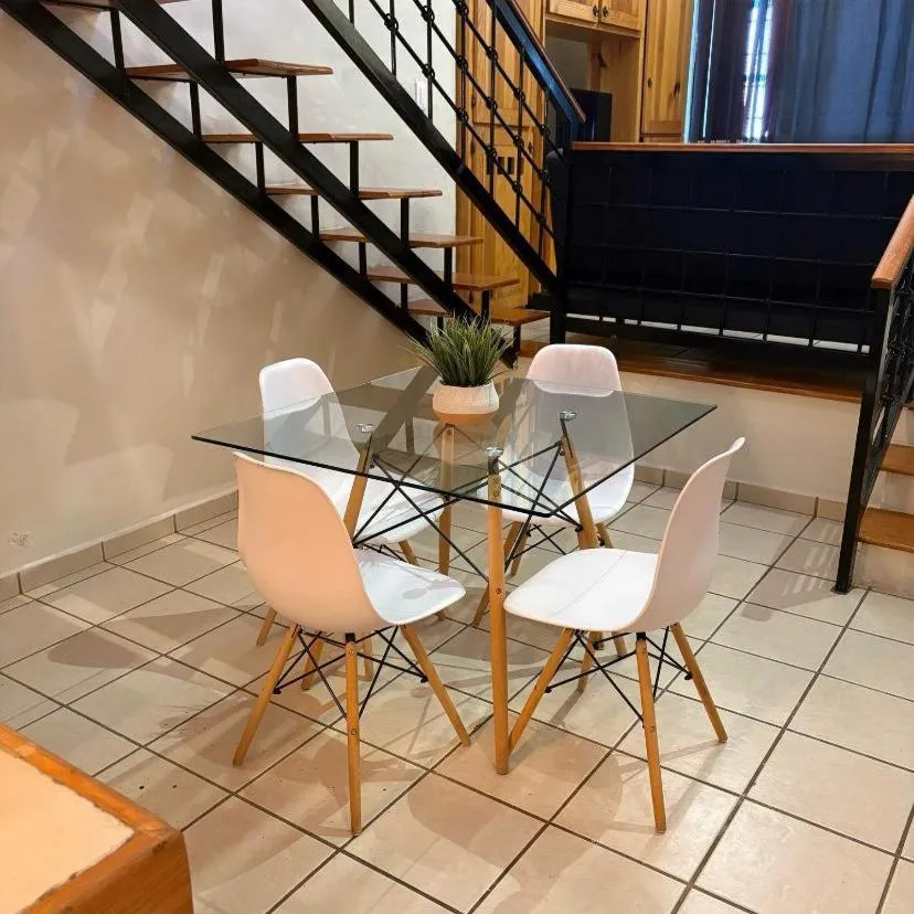 Seating area in Hotel Meson de Carolina
