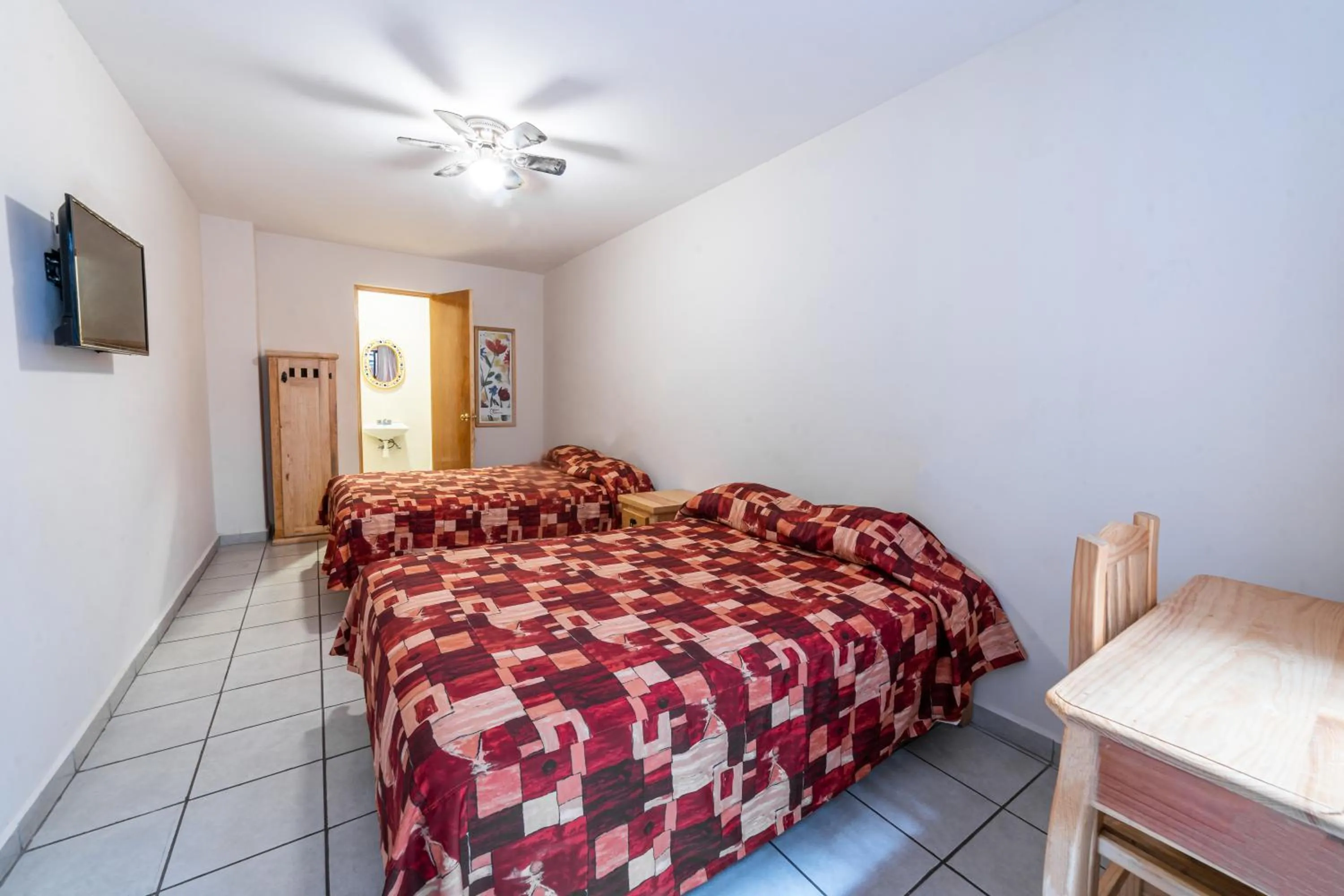 Bed in Hotel Meson de Carolina