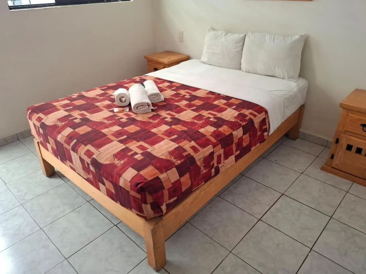 Bed in Hotel Meson de Carolina