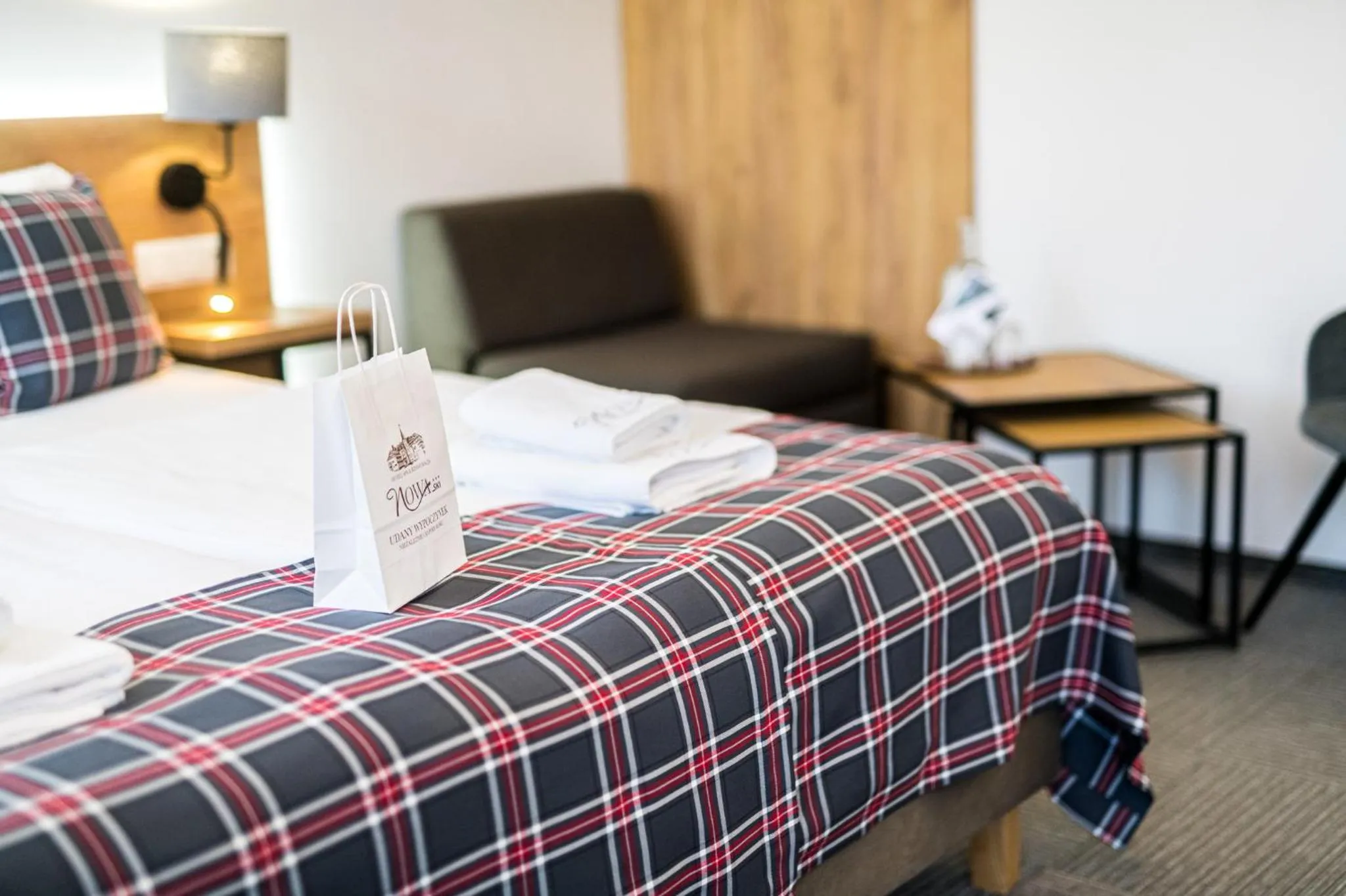 towels, Bed in Nowa - Ski SPA Hotel