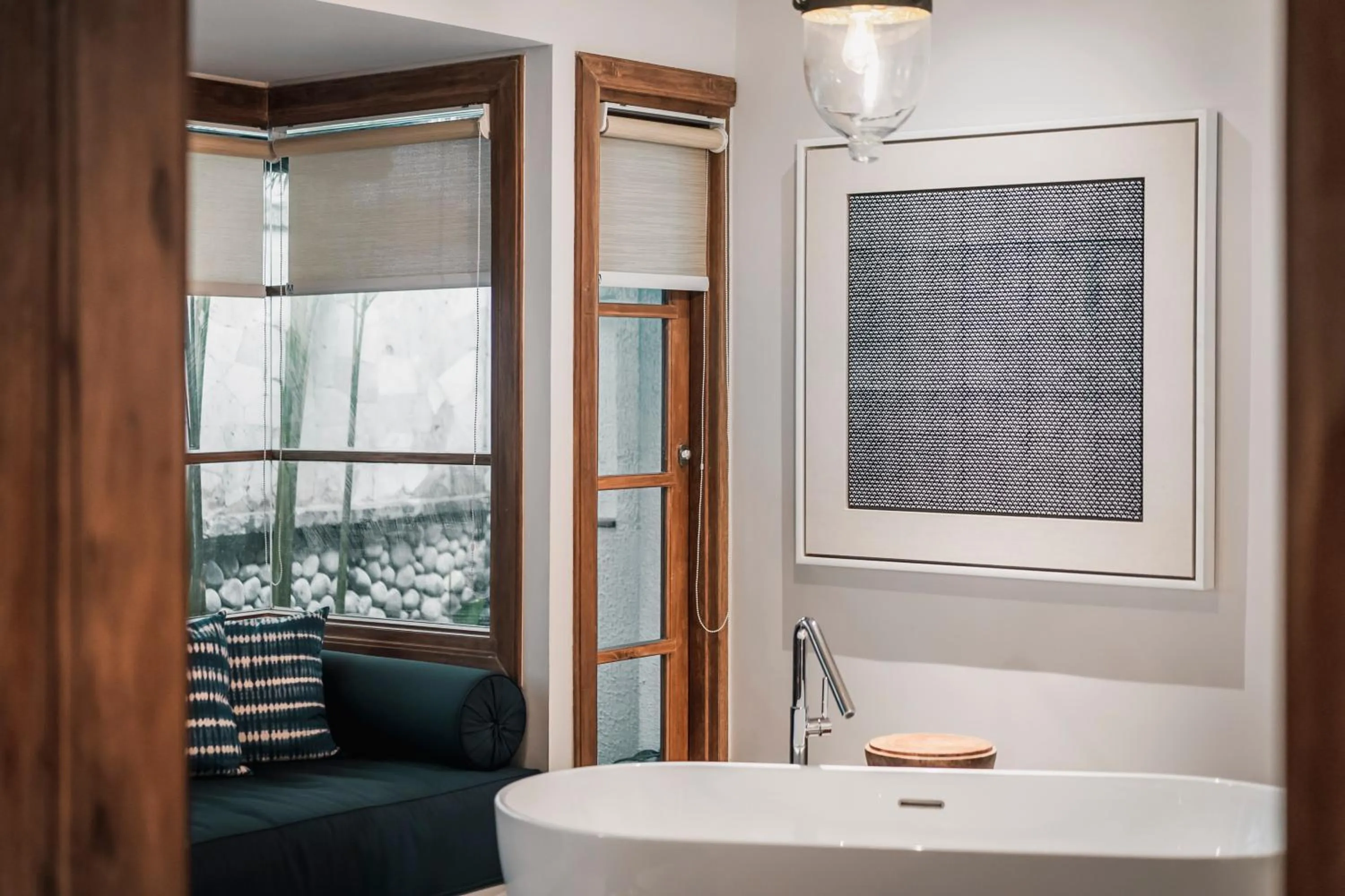 Bathroom in Kharista Villas & Retreat by Ekosistem